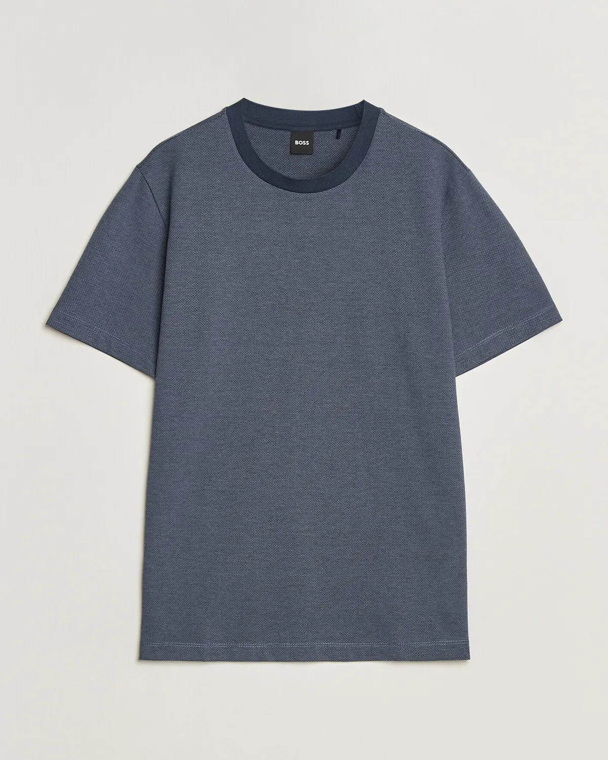 BOSS BLACK Thompson Structured T-Shirt Dark Blue