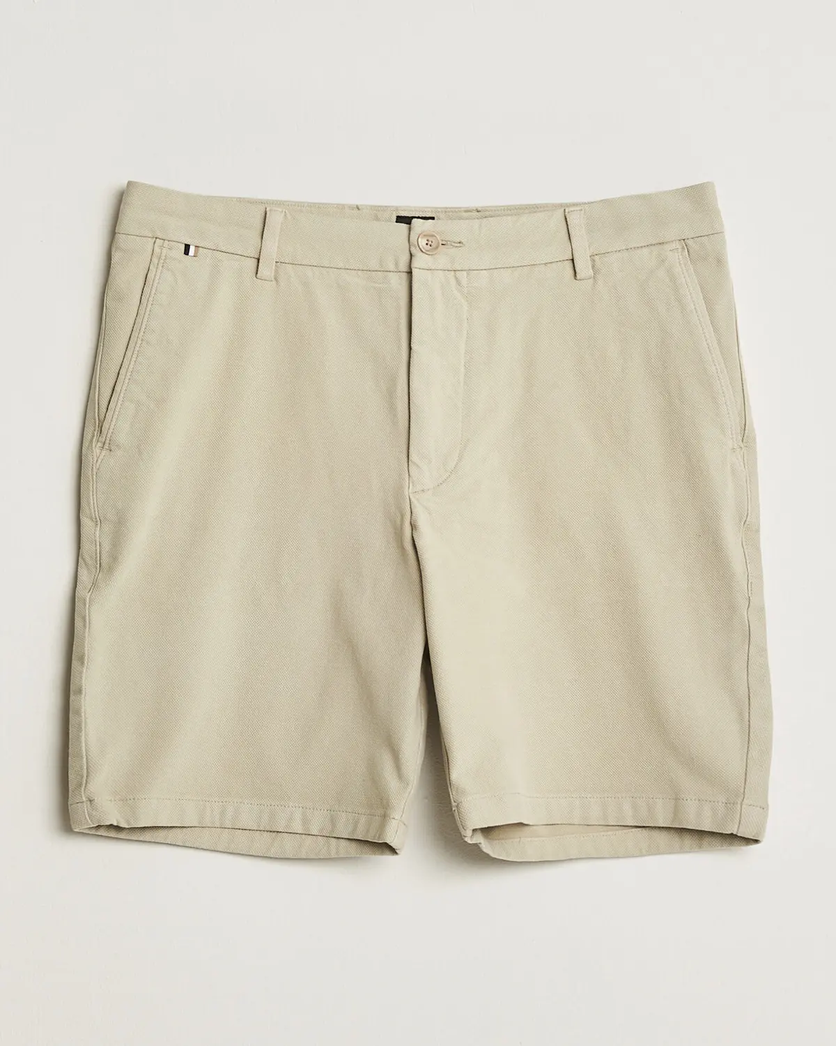 BOSS BLACK Kane Cotton Chino Shorts Open Beige