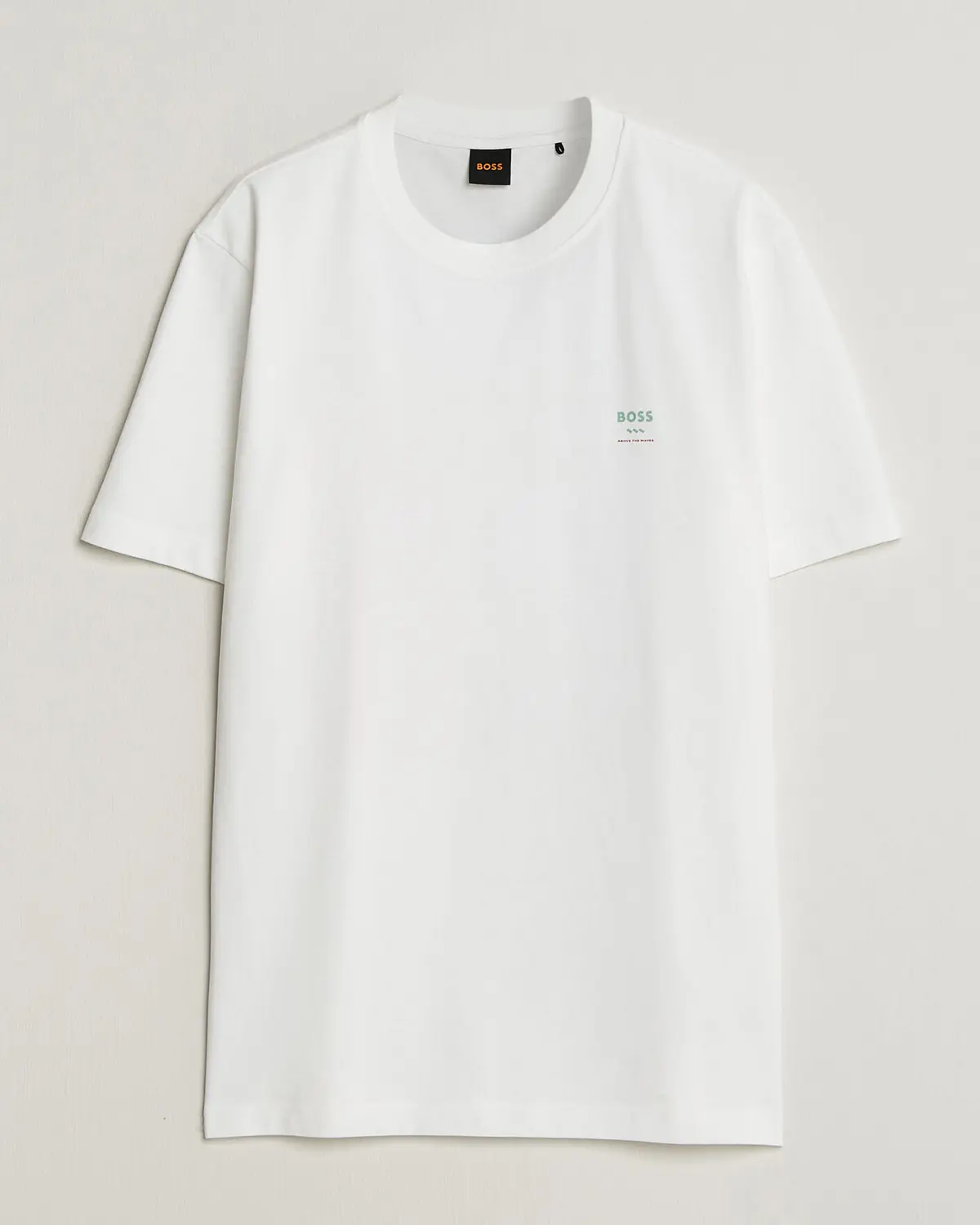 BOSS ORANGE Groove Printed Crew Neck T-Shirt White