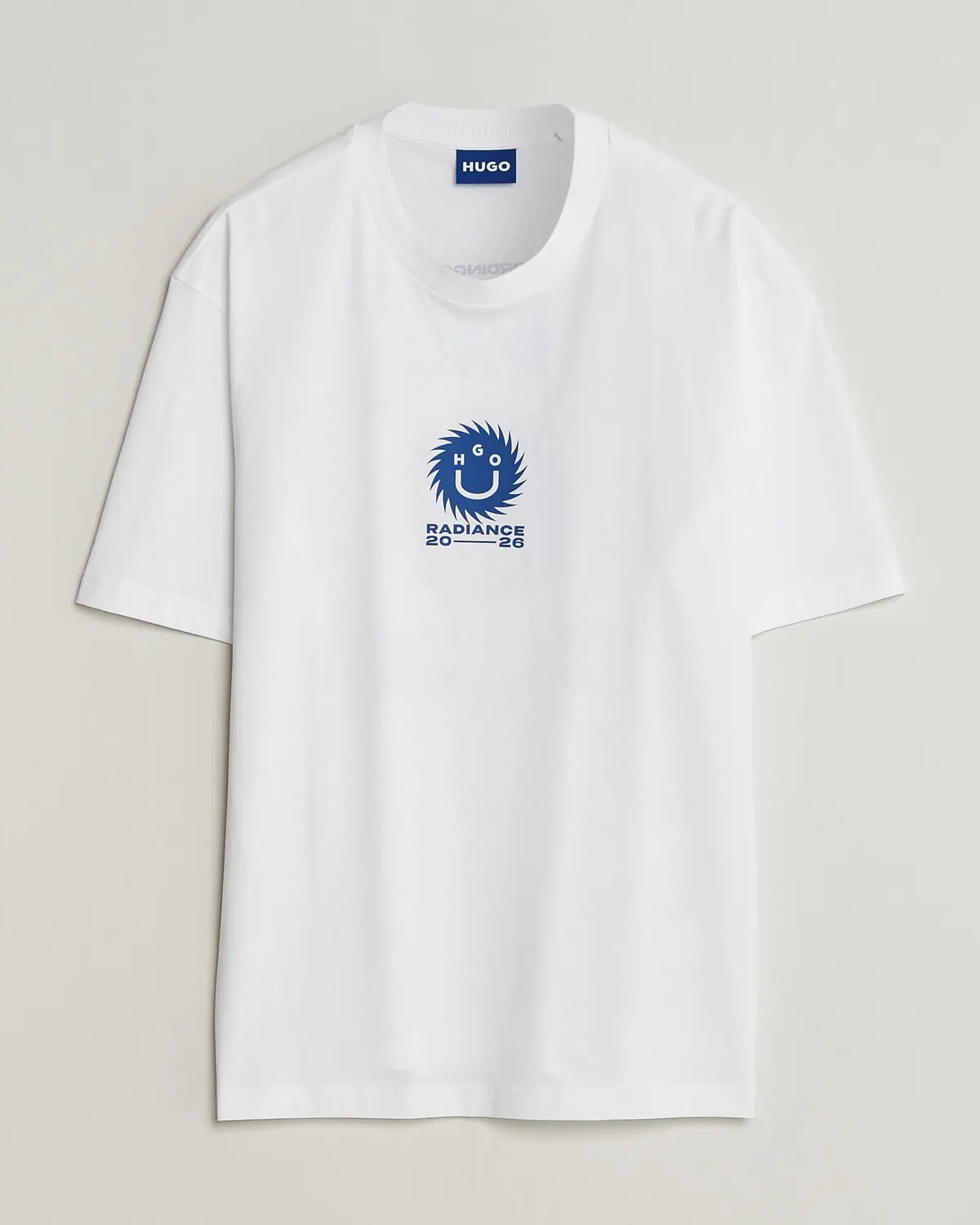 HUGO Nunarix Printed Crew Neck T-Shirt White