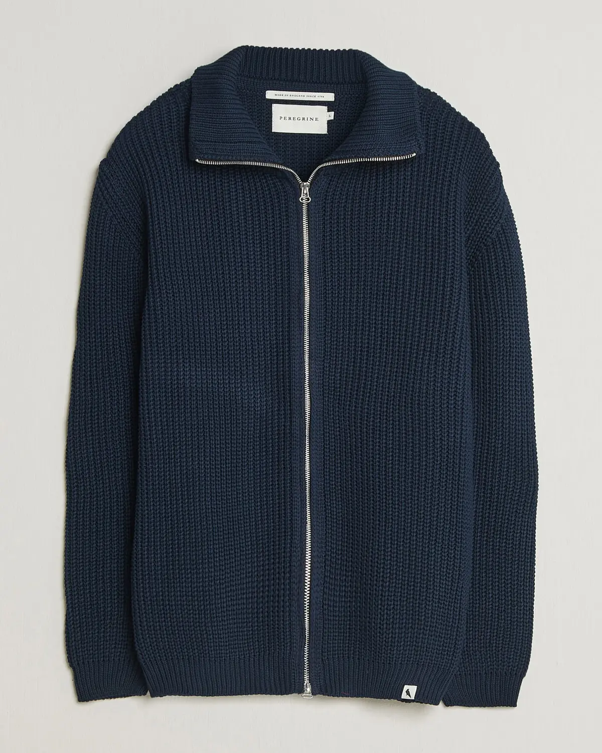 Peregrine River Cotton Zip Cardigan Navy
