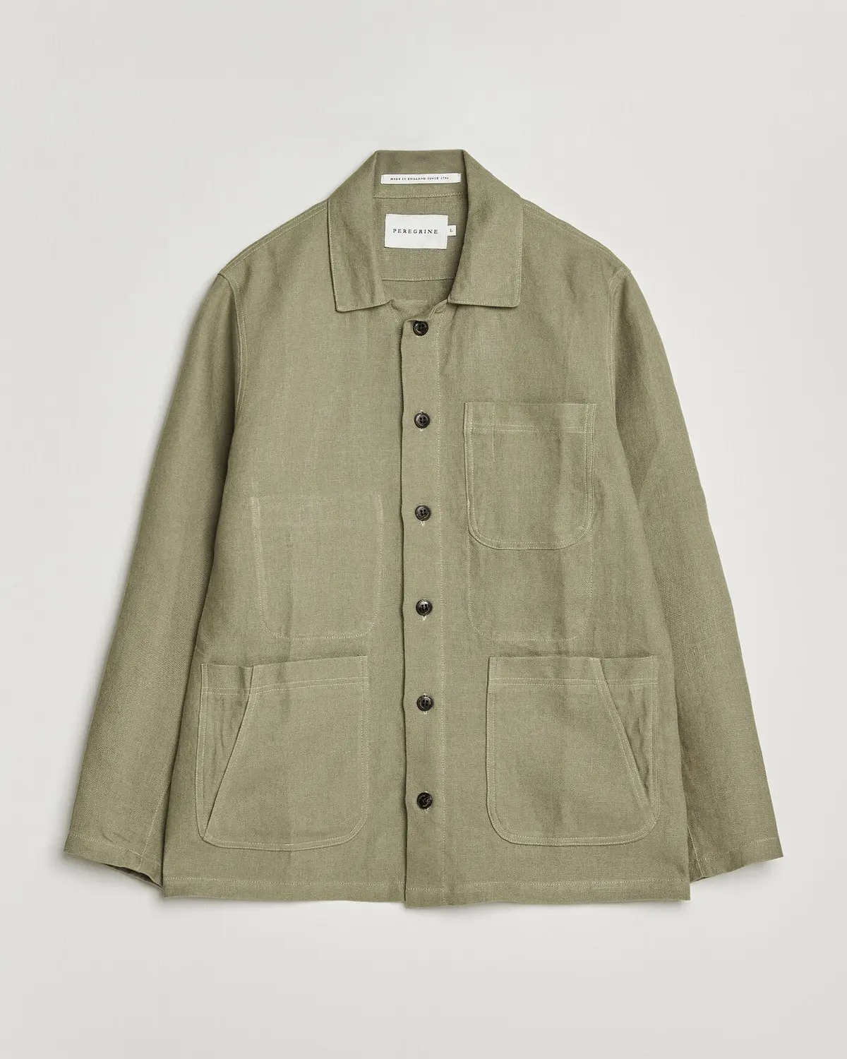 Peregrine Windsor Linen Shacket Khaki