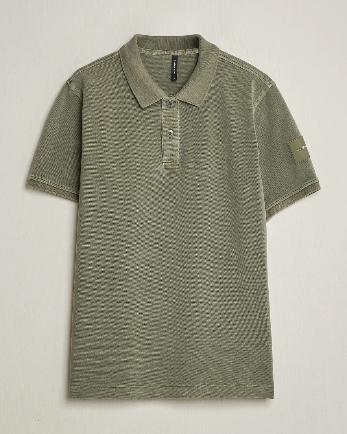 Sail Racing Wind Pigment Dyed Polo Mud Green
