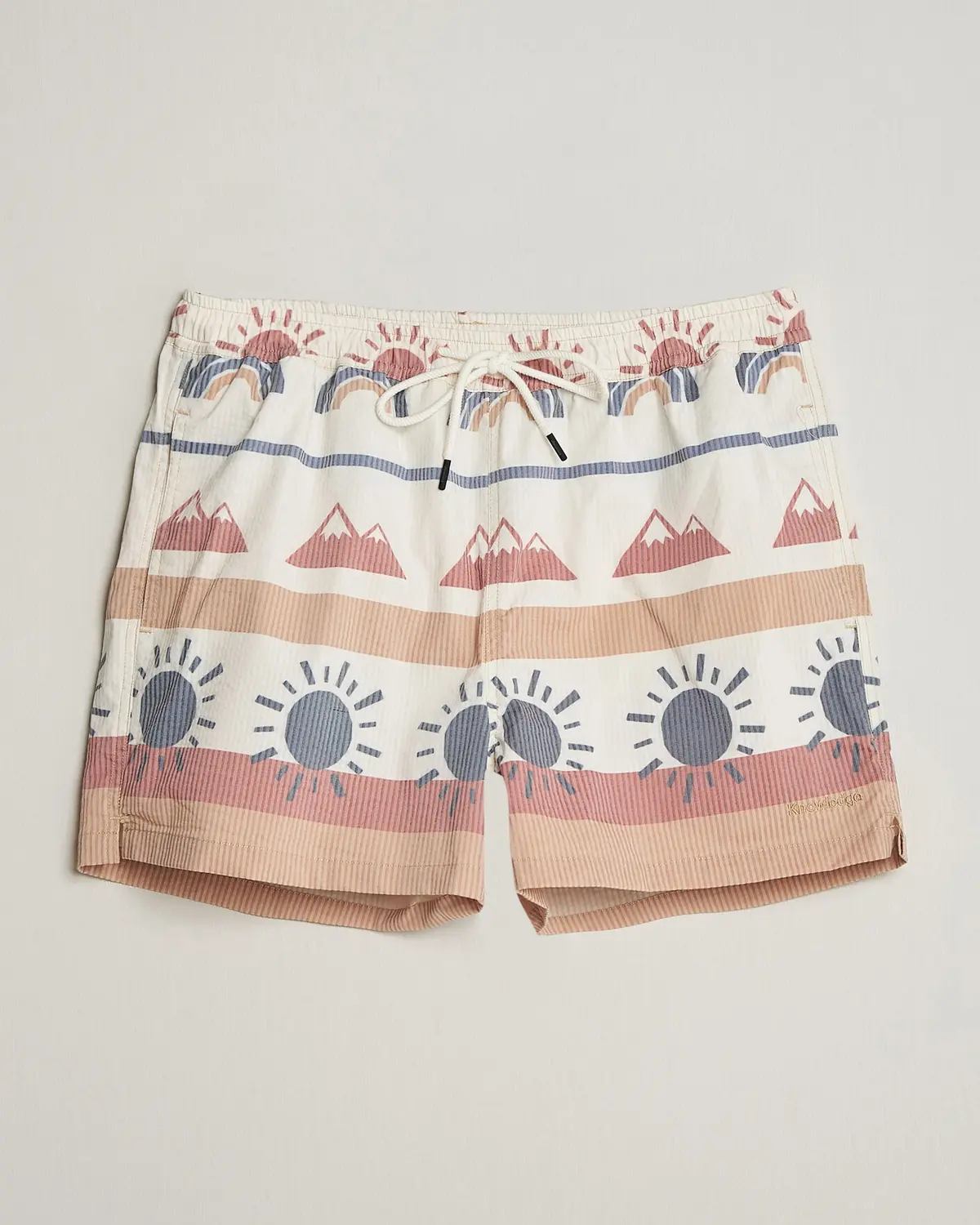KnowledgeCotton Apparel Printed Swimshorts Multi