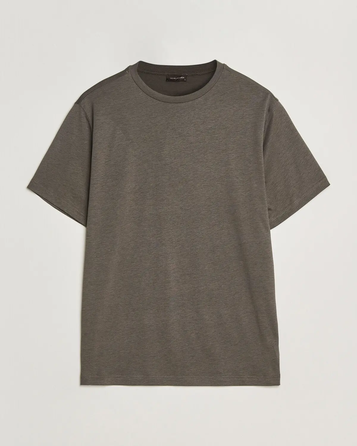 Oscar Jacobson Kim Lyocel/Cotton T-Shirt Green