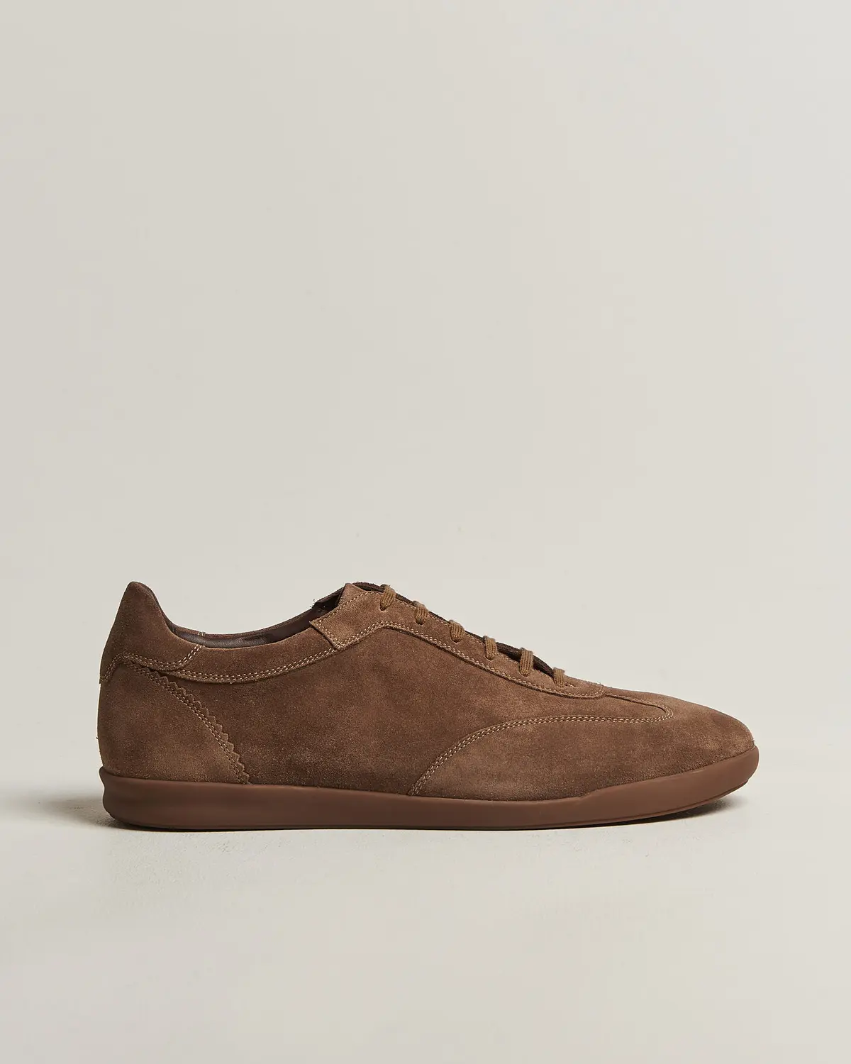 Loake Shoemakers Mayfair Suede Dress Sneaker Flint