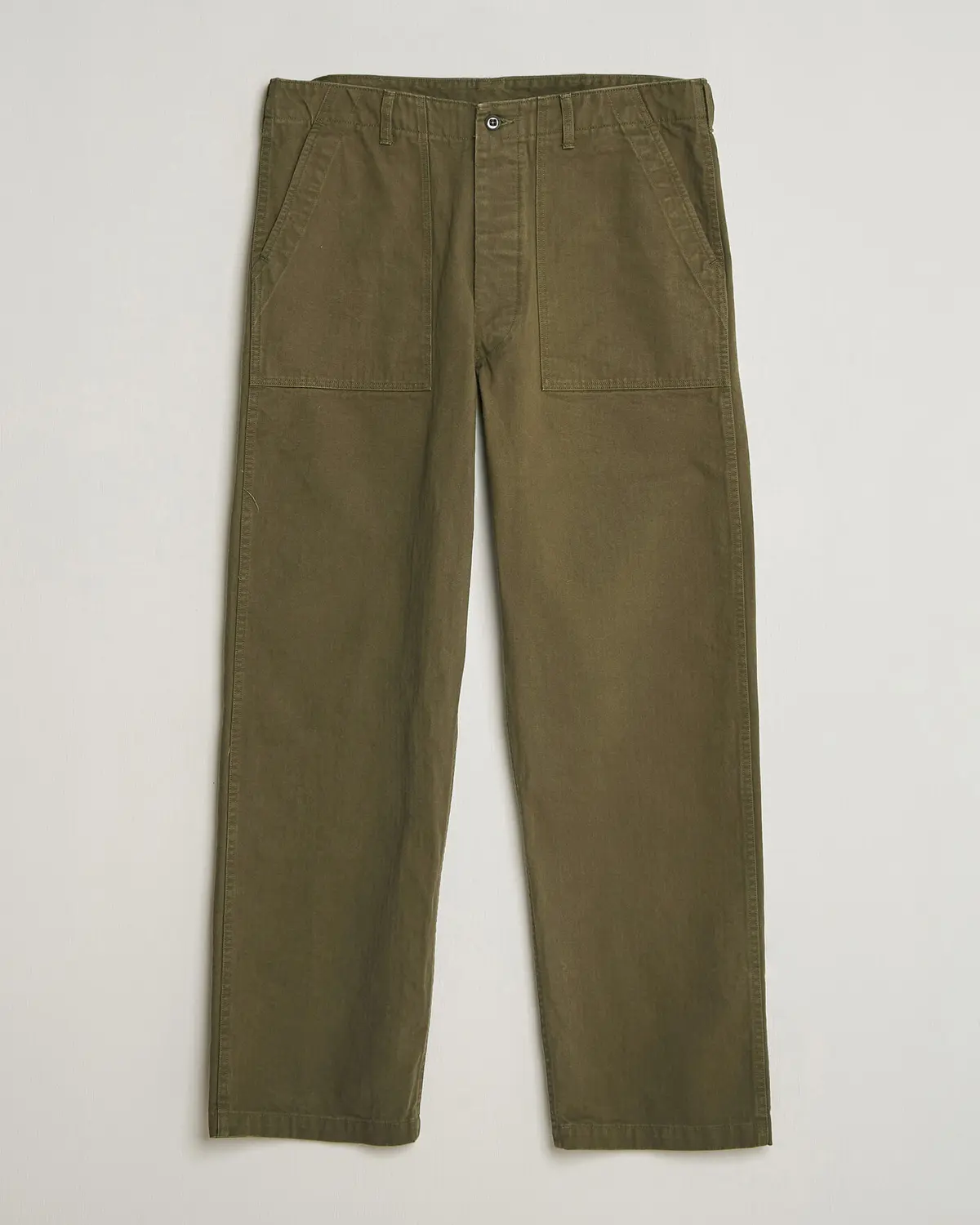 orSlow Vintage Fit Herringbone Fatigue Pants Army Green