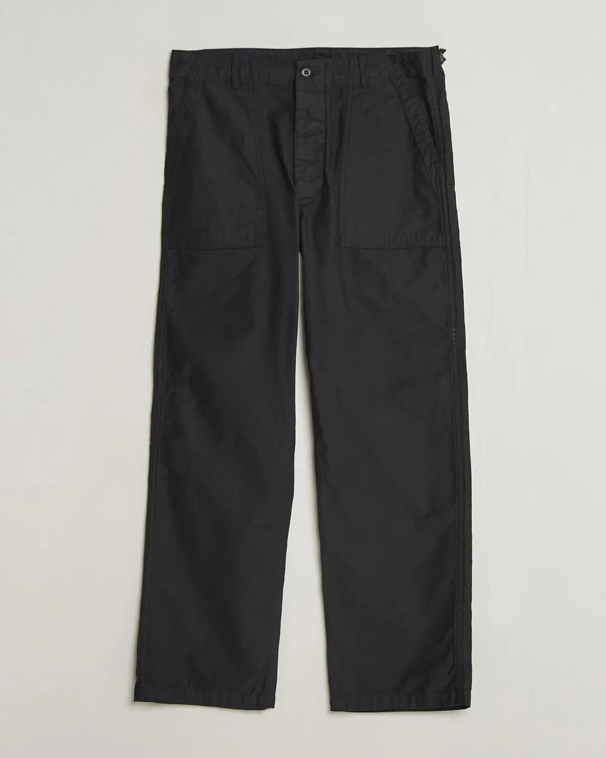 orSlow Regular Fit Original Sateen Fatigue Pants Black