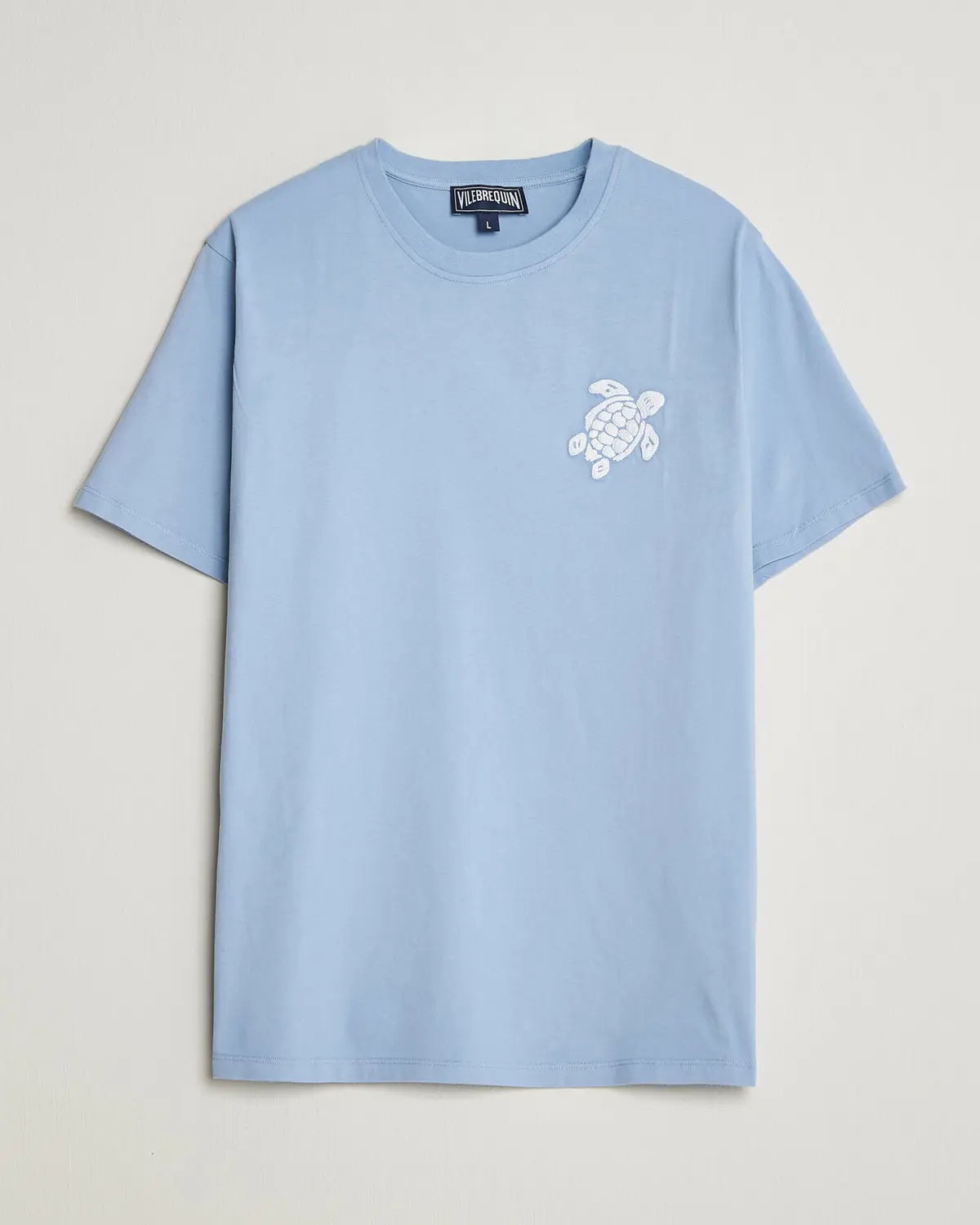 Vilebrequin Printed Crew Neck T-Shirt Cloudy Blue