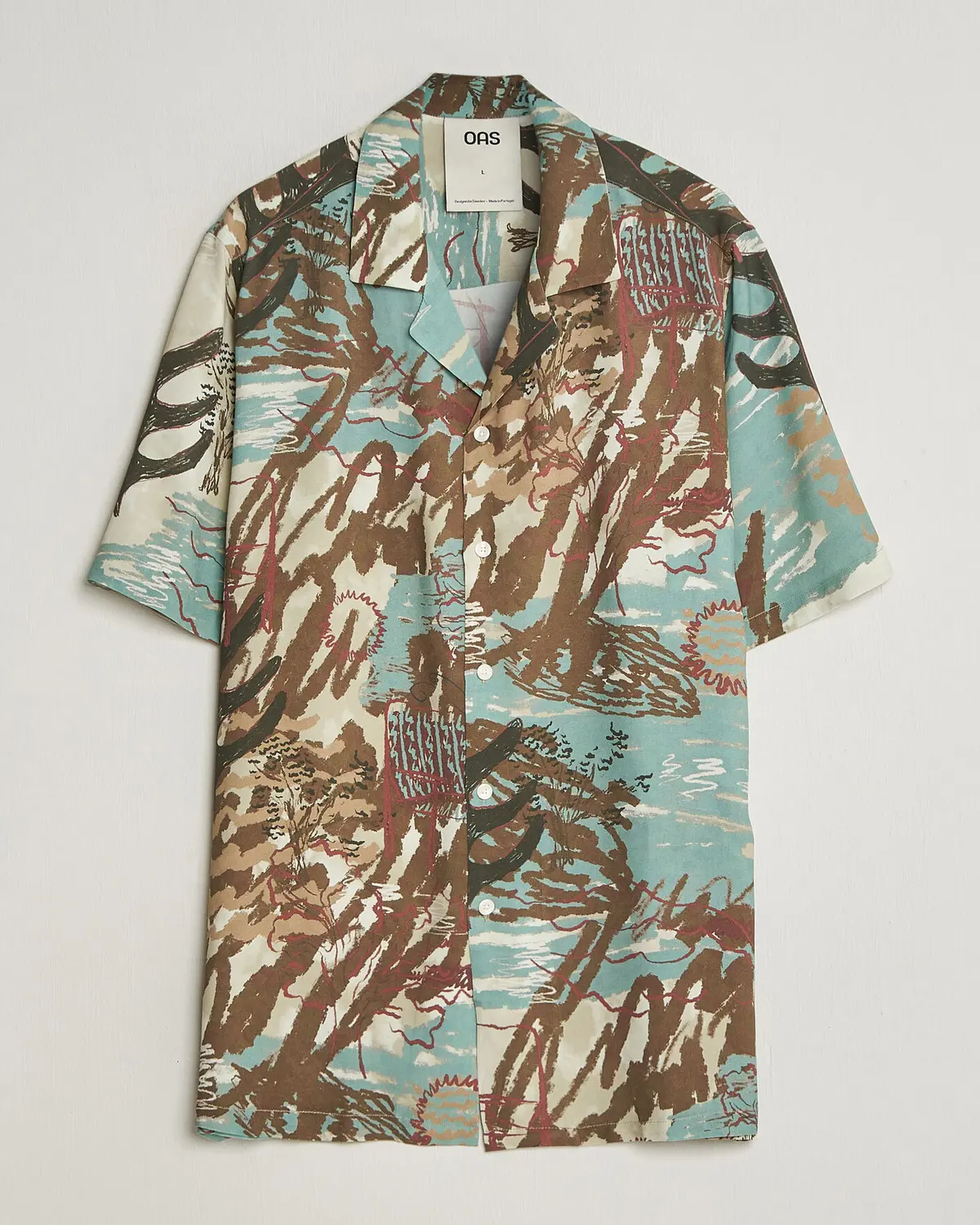 OAS Rocco Viscose Short Sleeve Shirt Montara