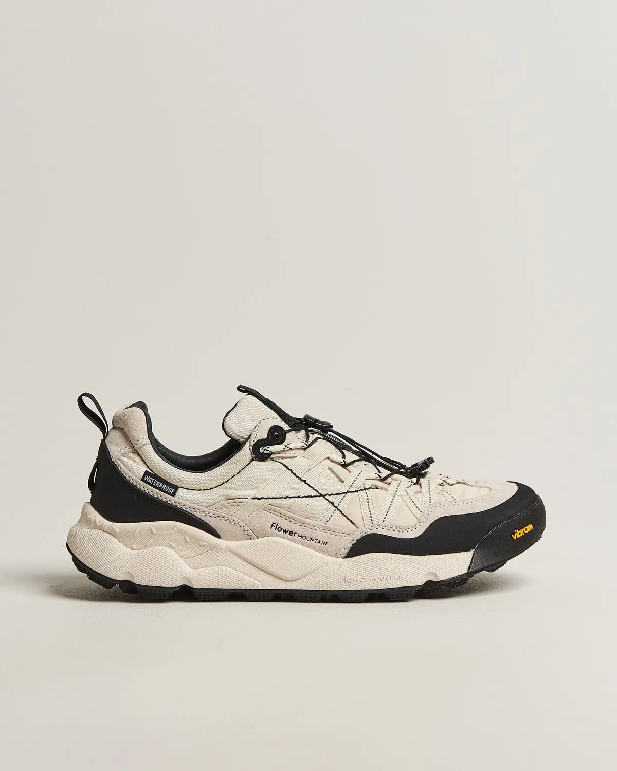 Flower Mountain Iwano 2 Suede/Nylon Trail Sneaker White/Black