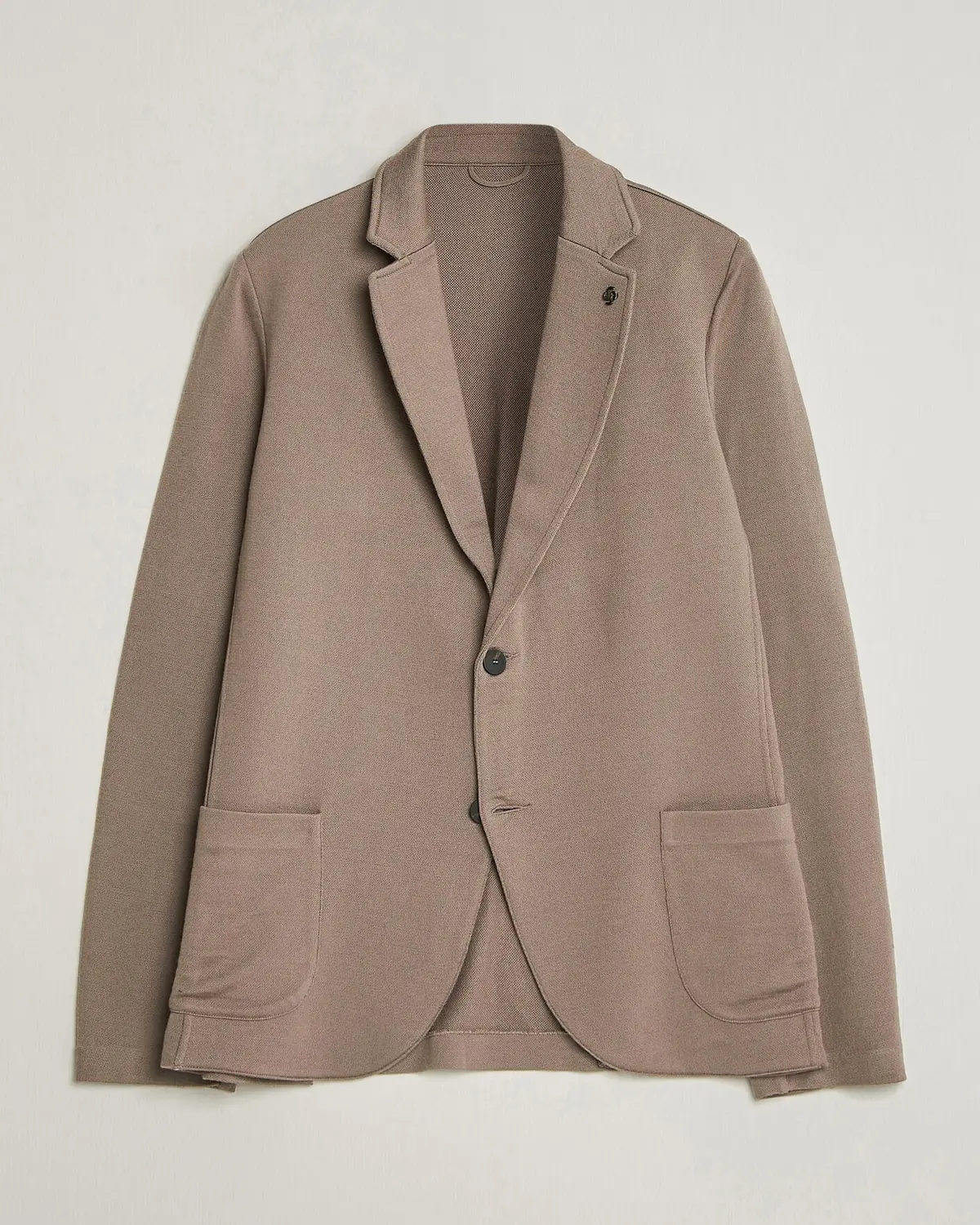 Gran Sasso Wool Knitted Blazer Brown