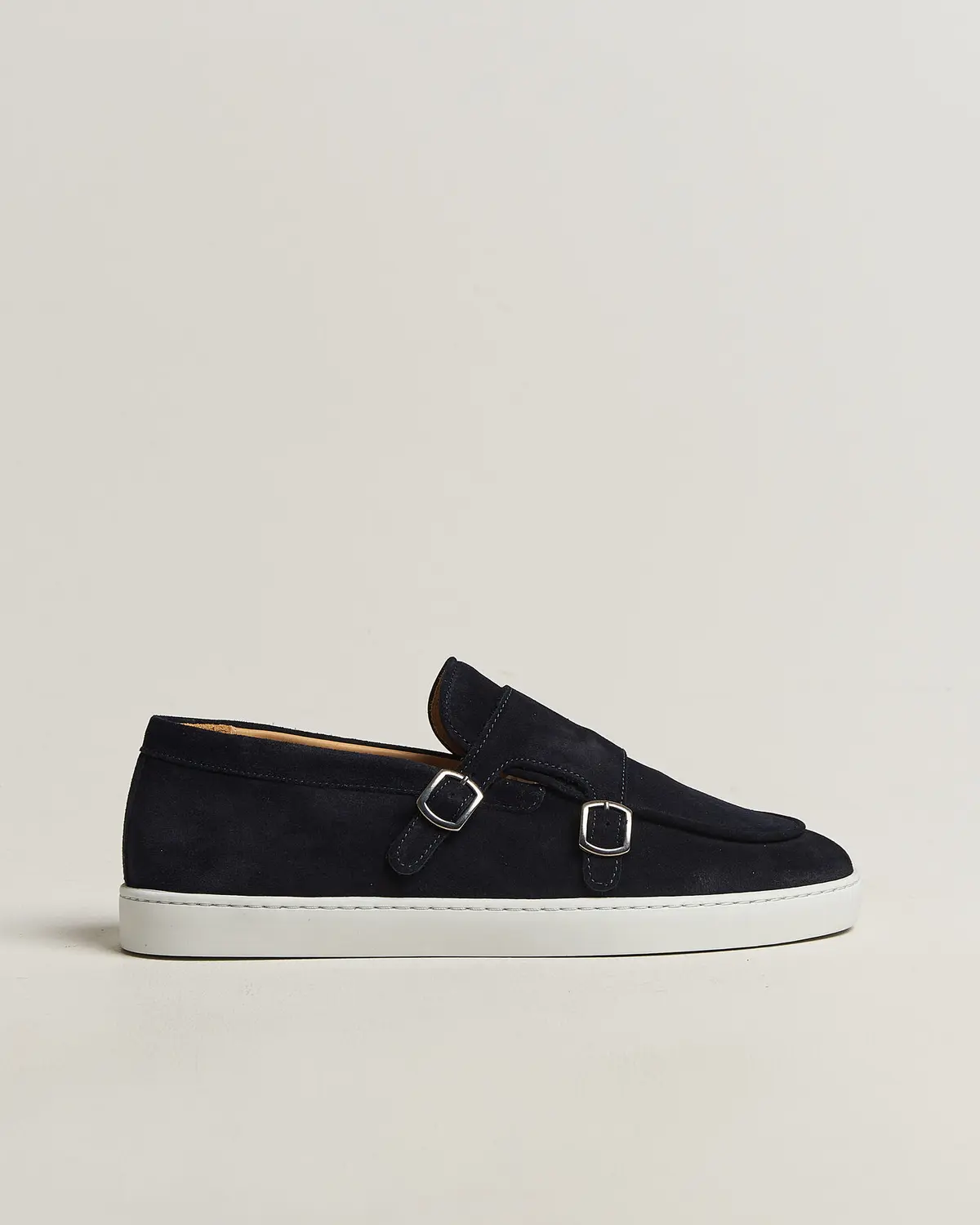 Fliteless Suede Monk Strap Sneaker Loafer Navy