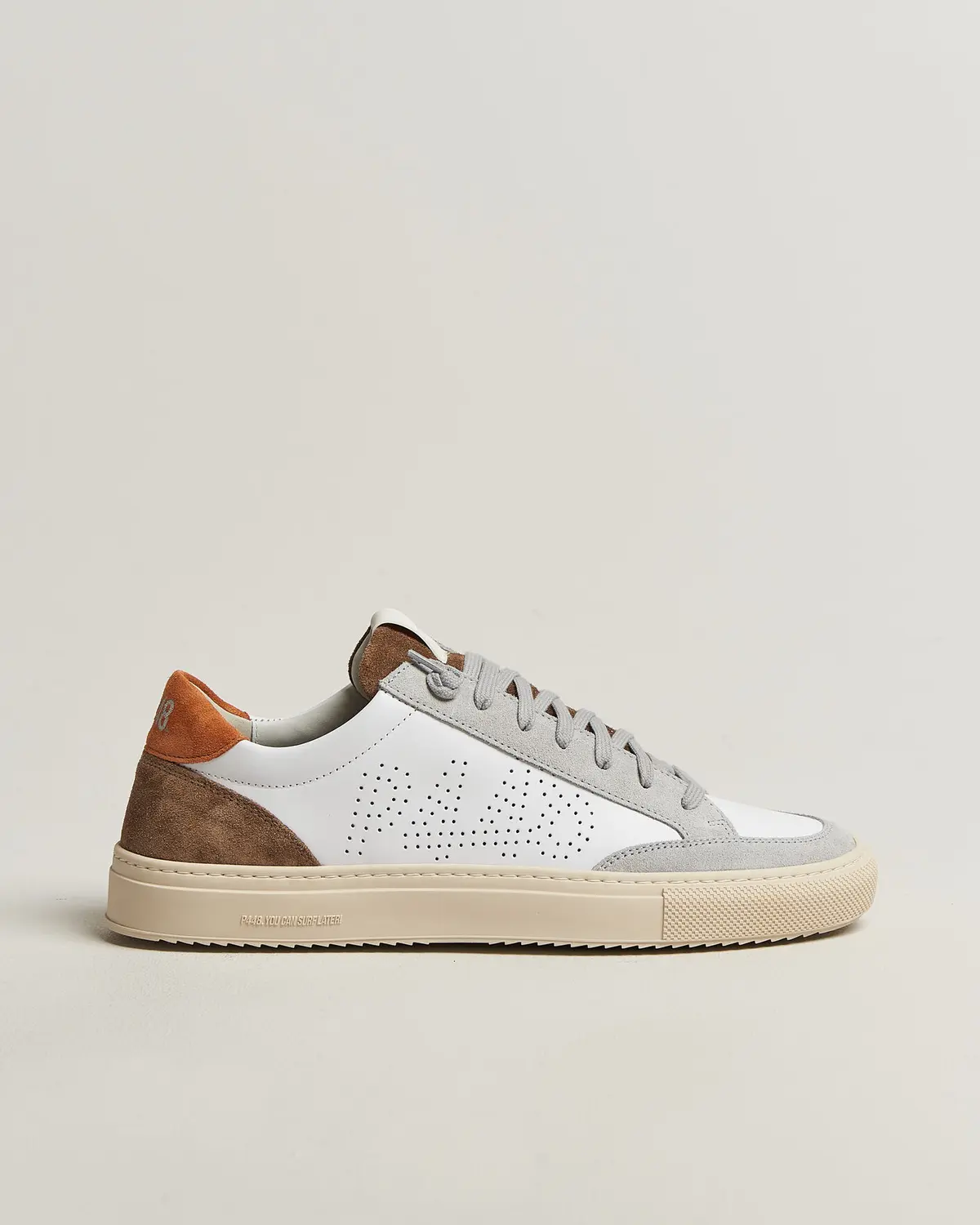 P448 Soho Leather/Suede Sneaker White/Grey