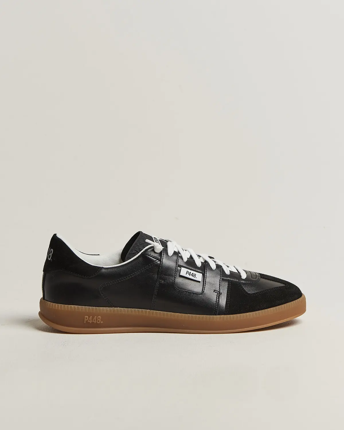P448 Monza Leather/Suede Sneaker Black