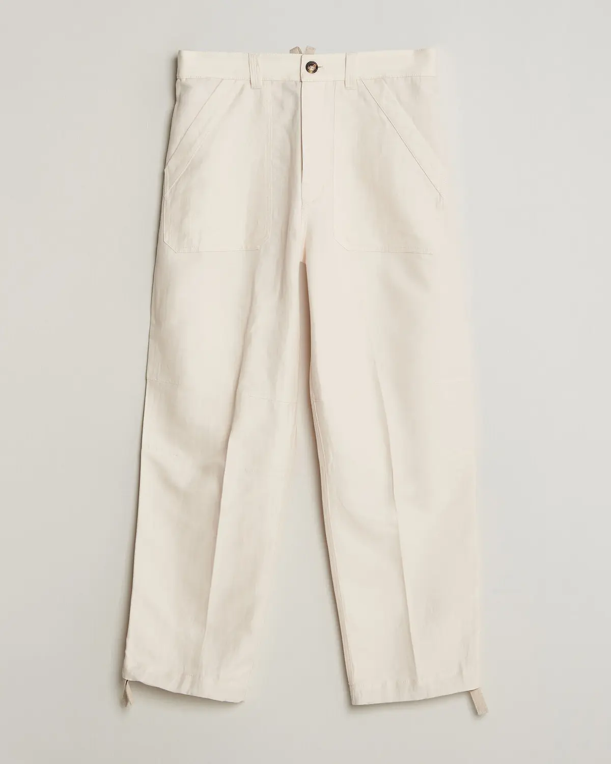 Brunello Cucinelli Linen Casual Pants Off White