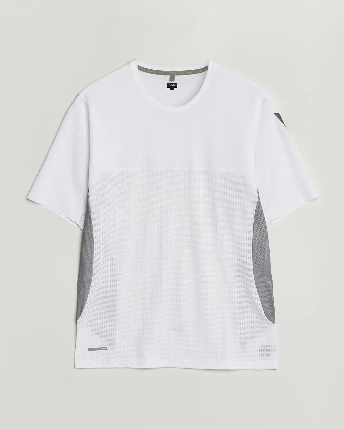 SOAR Running Hot Weather Tee White/Silver