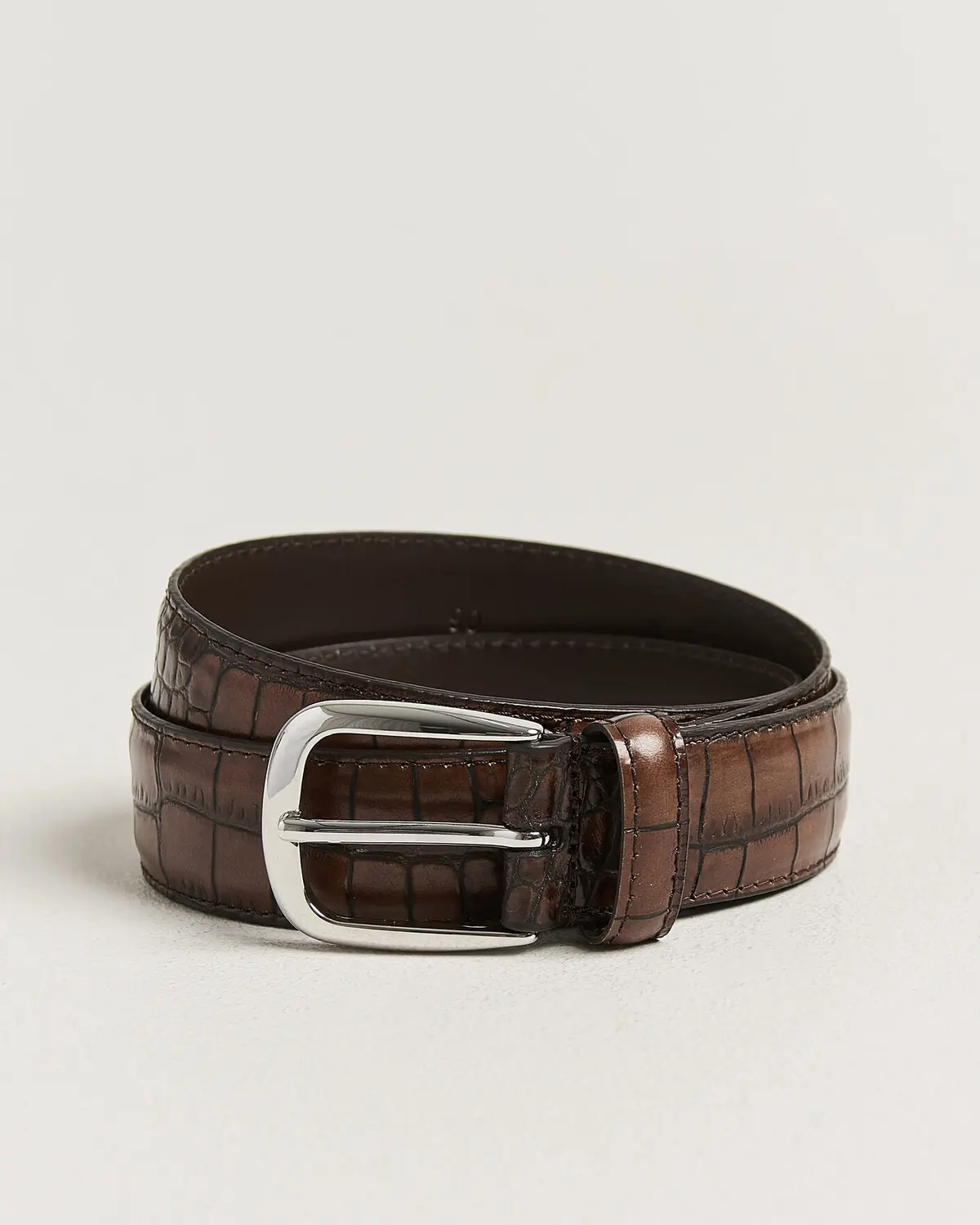 Anderson's Embossed Western Leather Belt Tan