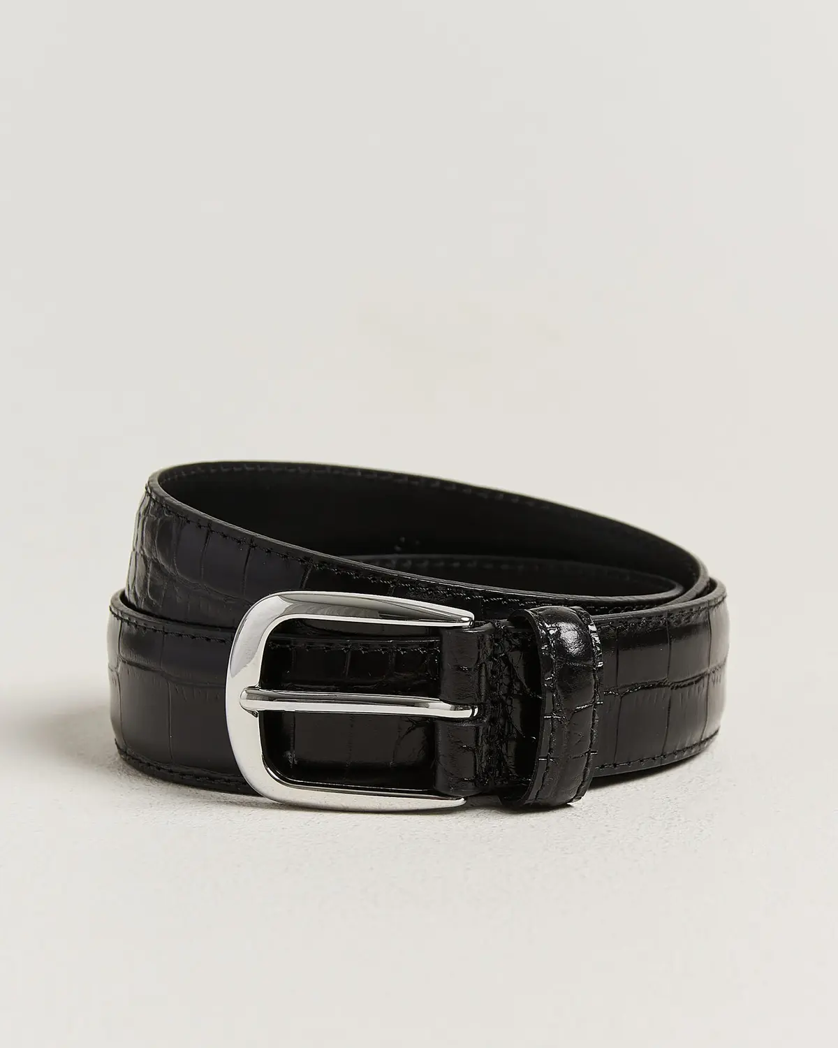 Anderson's Embossed Western Leather Belt Black