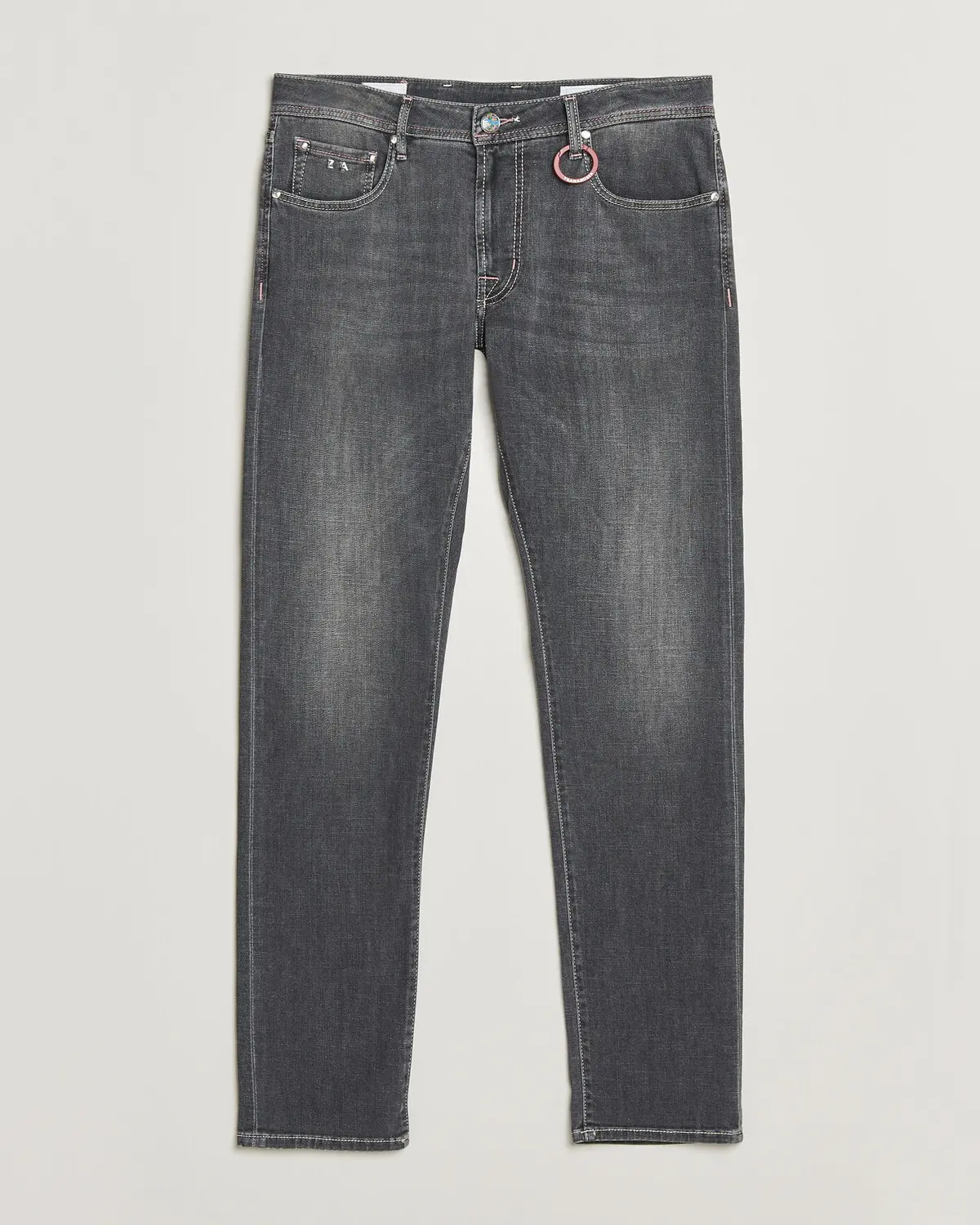 Tramarossa Michelangelo Contrast Seam Stretch Jeans Dark Grey