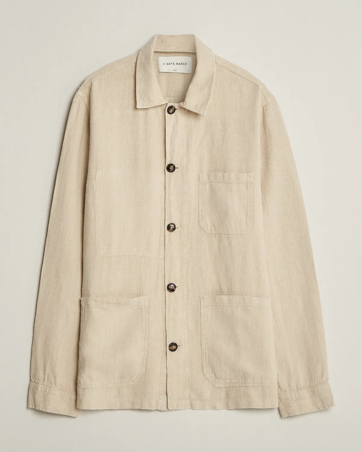 A Day's March Original Linen Overshirt Oyster