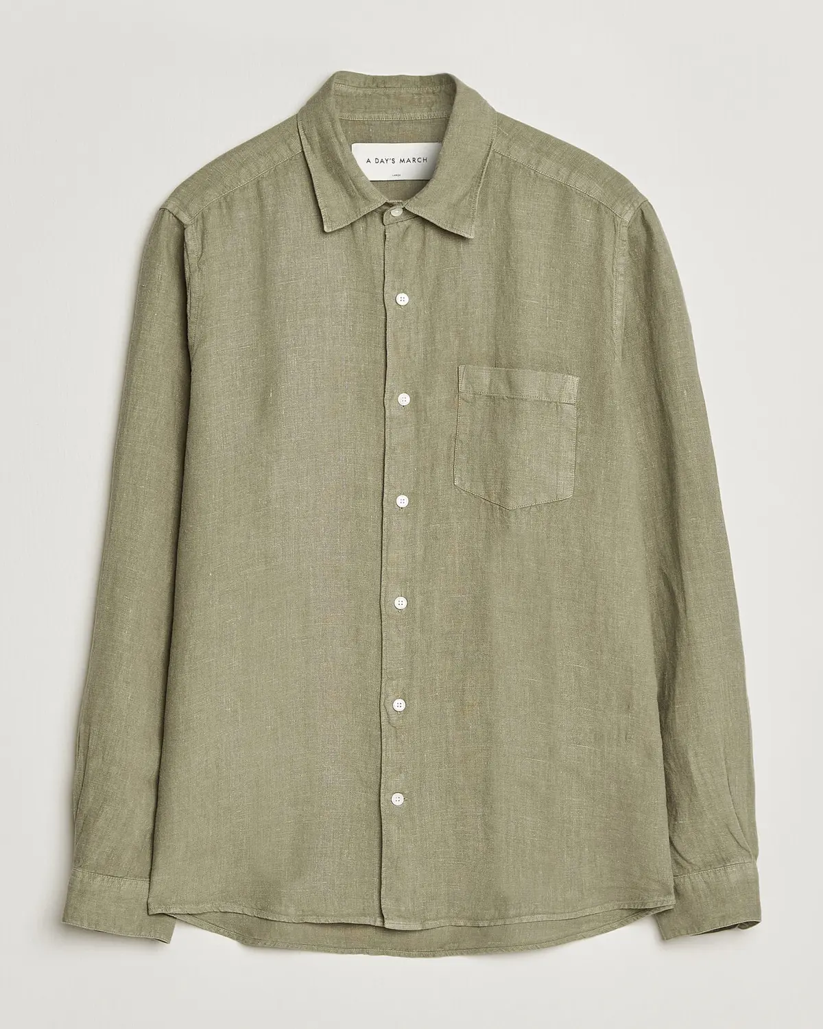 A Day's March Daintree Linen Shirt Misty Green