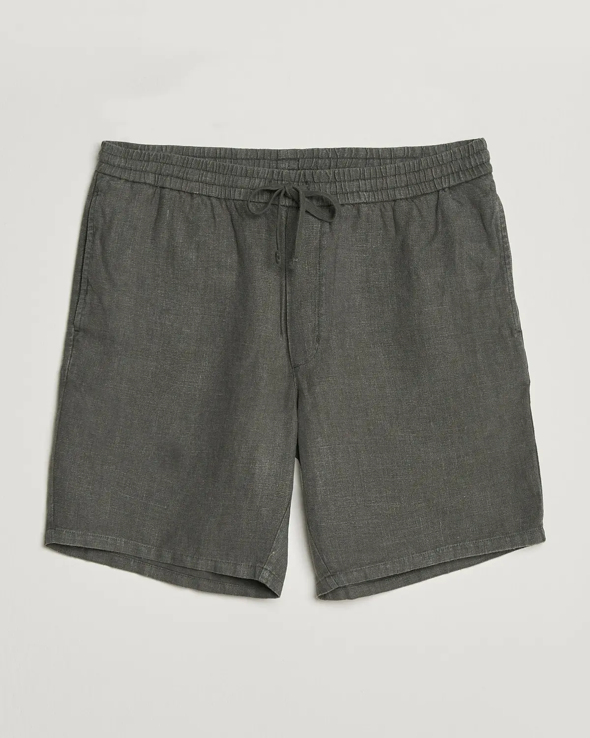 A Day's March Ipu Linen Drawstring Shorts Olive