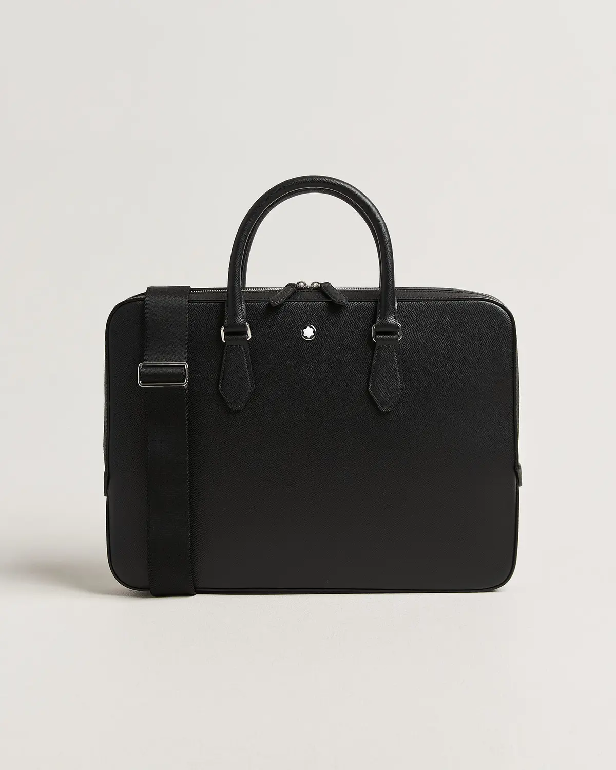 Montblanc Thin Sartorial Leather Briefcase Black