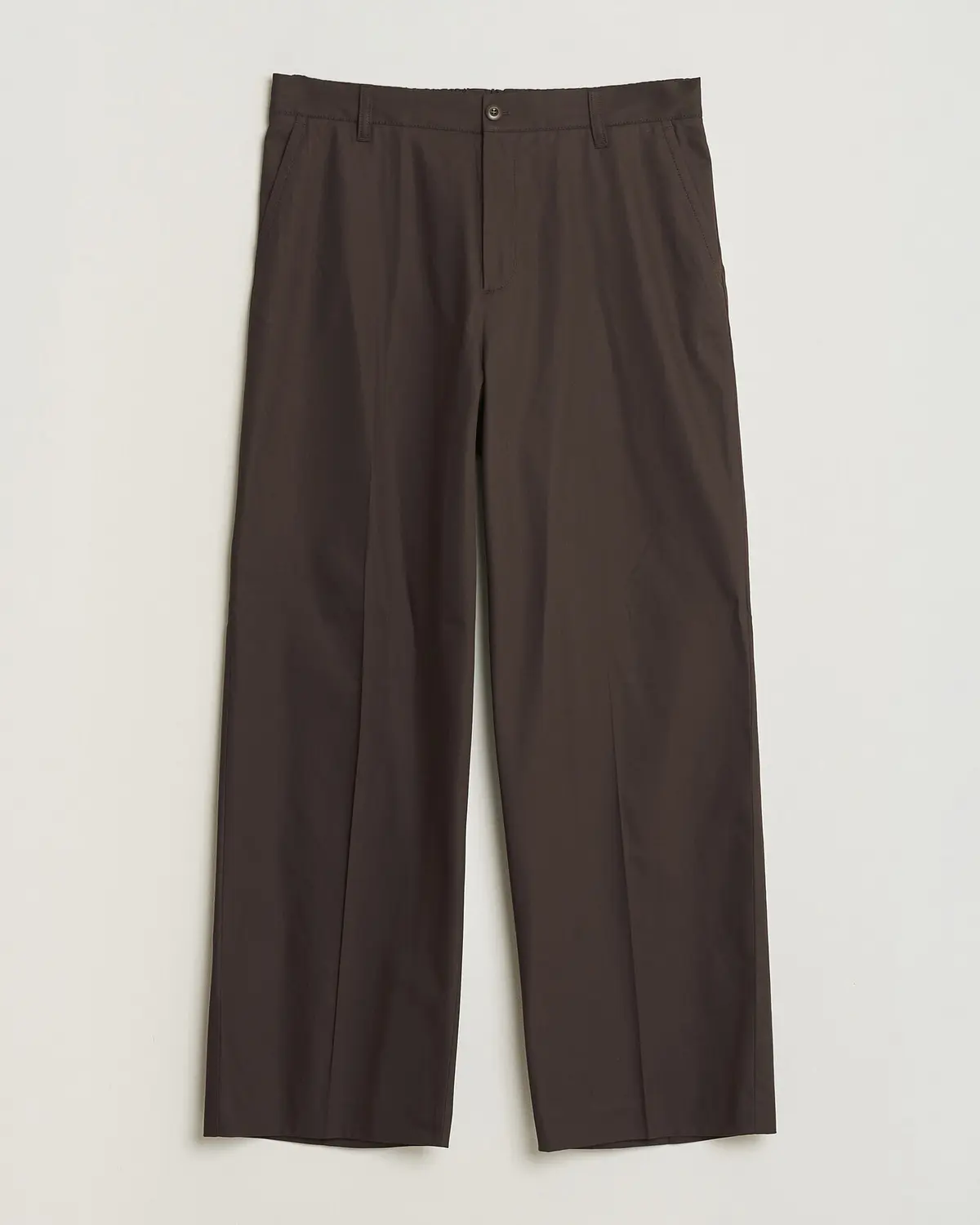 Filippa K Reeve Cotton Trousers Dark Chocolate