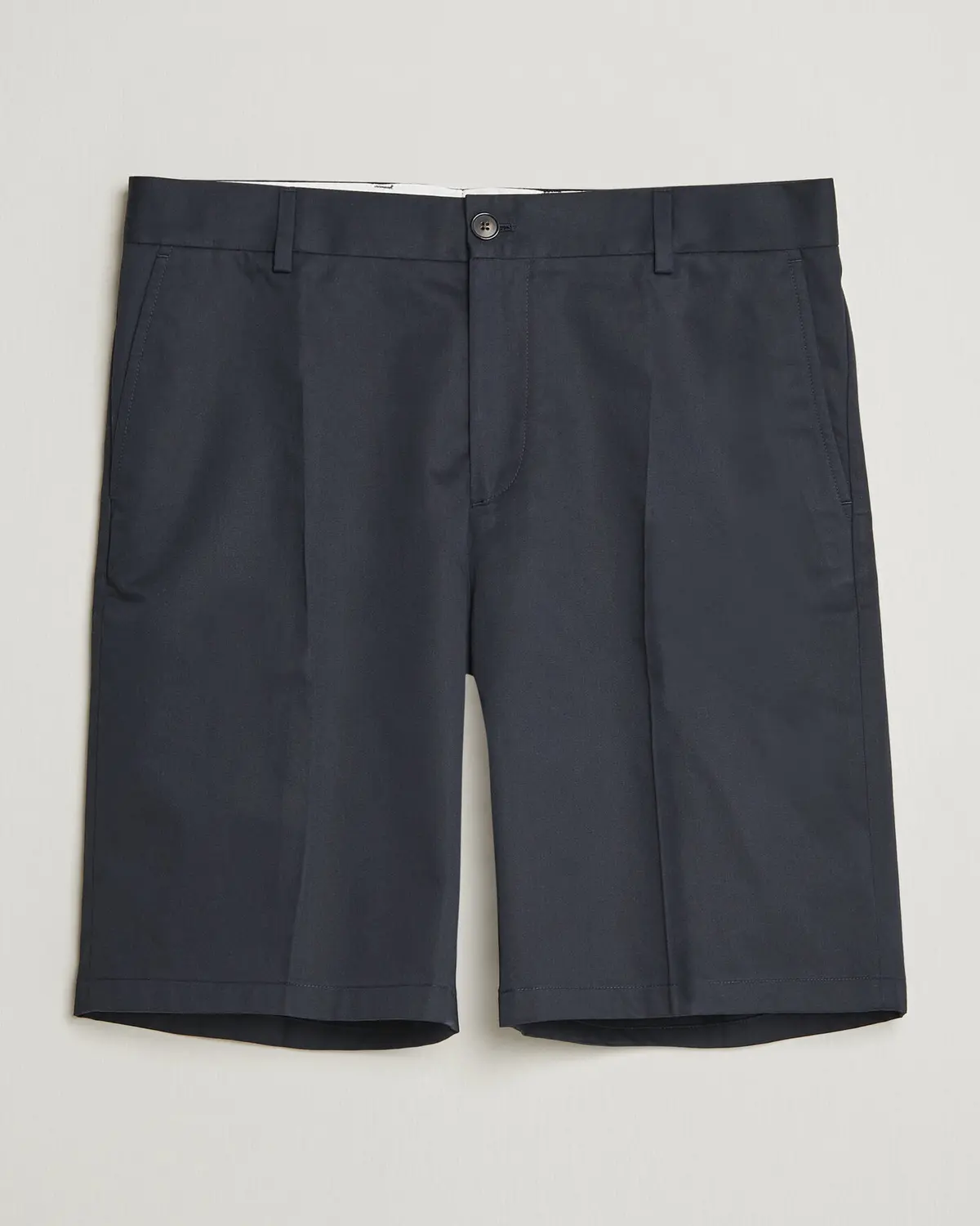 Filippa K Tailored Cotton Chino Shorts Navy