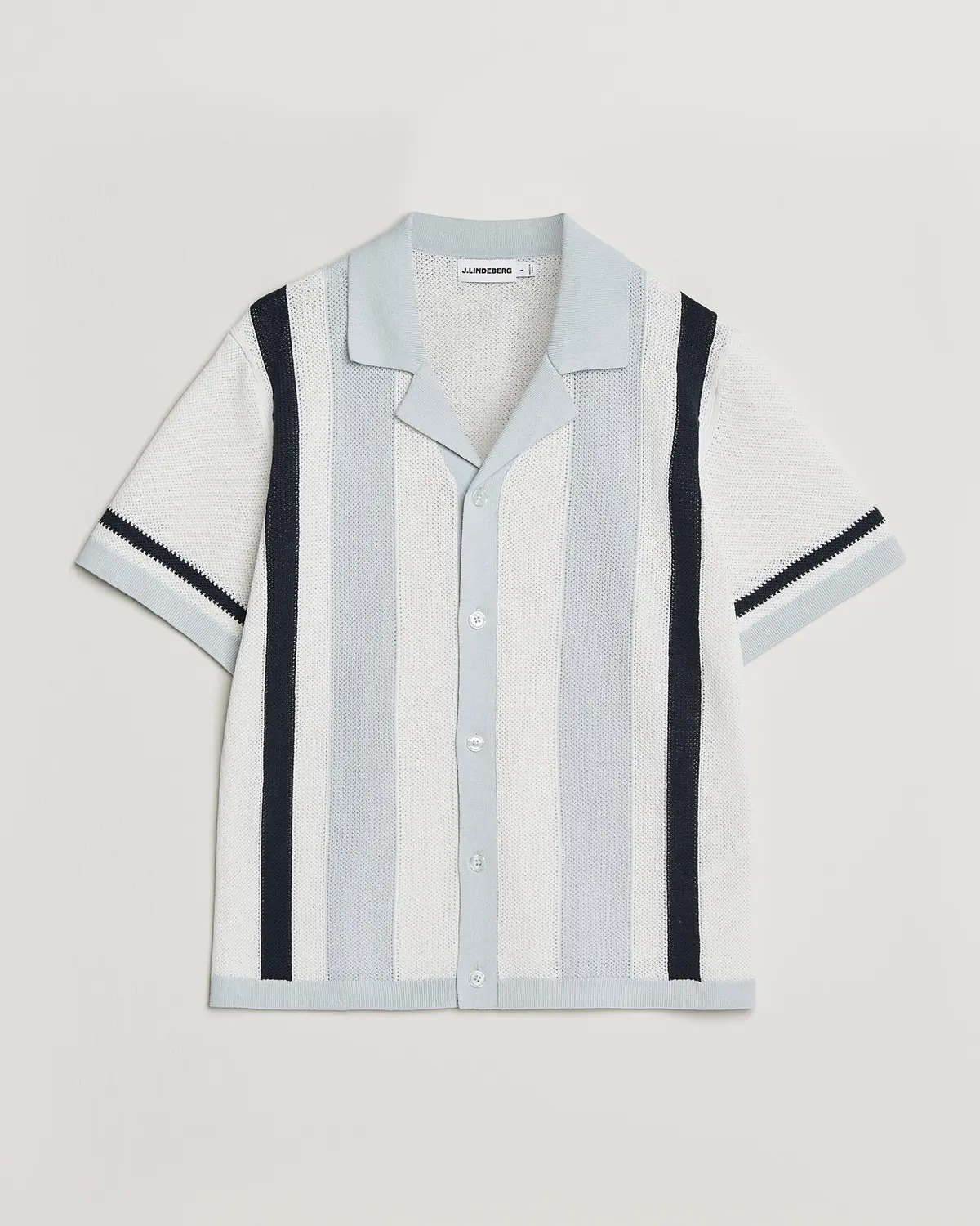 J.Lindeberg Remus Knitted Resort Shirt Skywriting