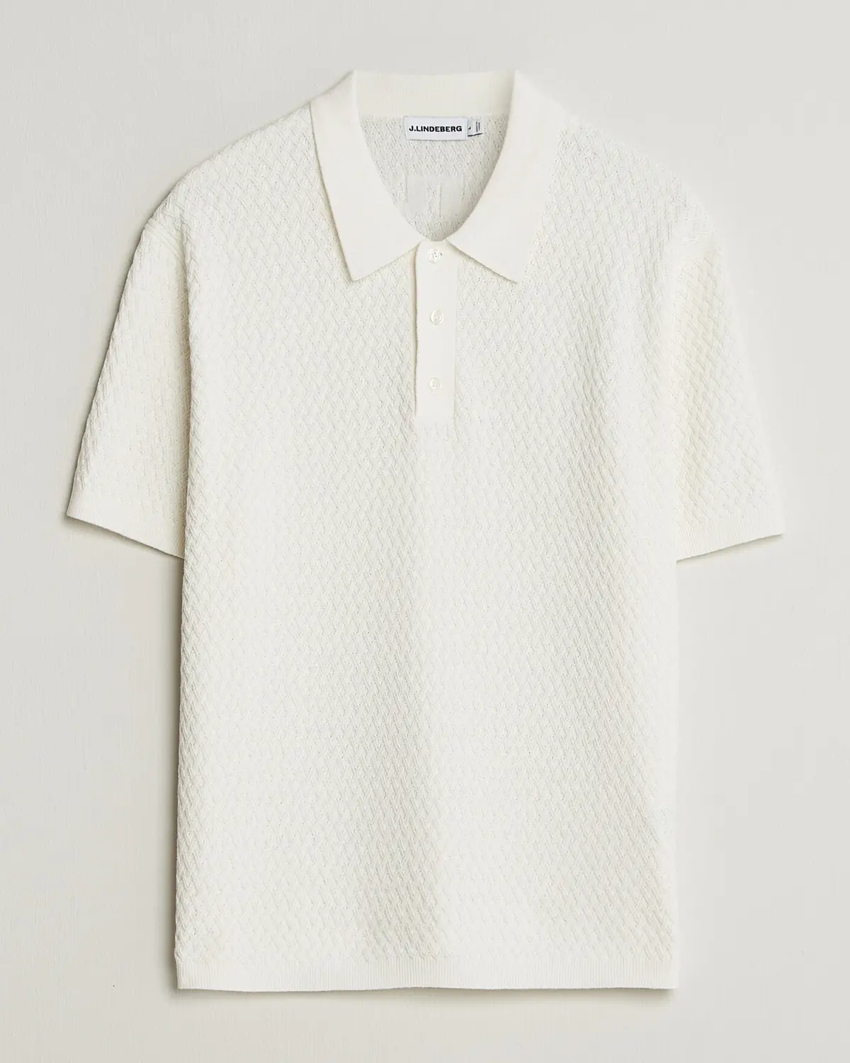 J.Lindeberg Jacques Structured Knitted Polo Tofu