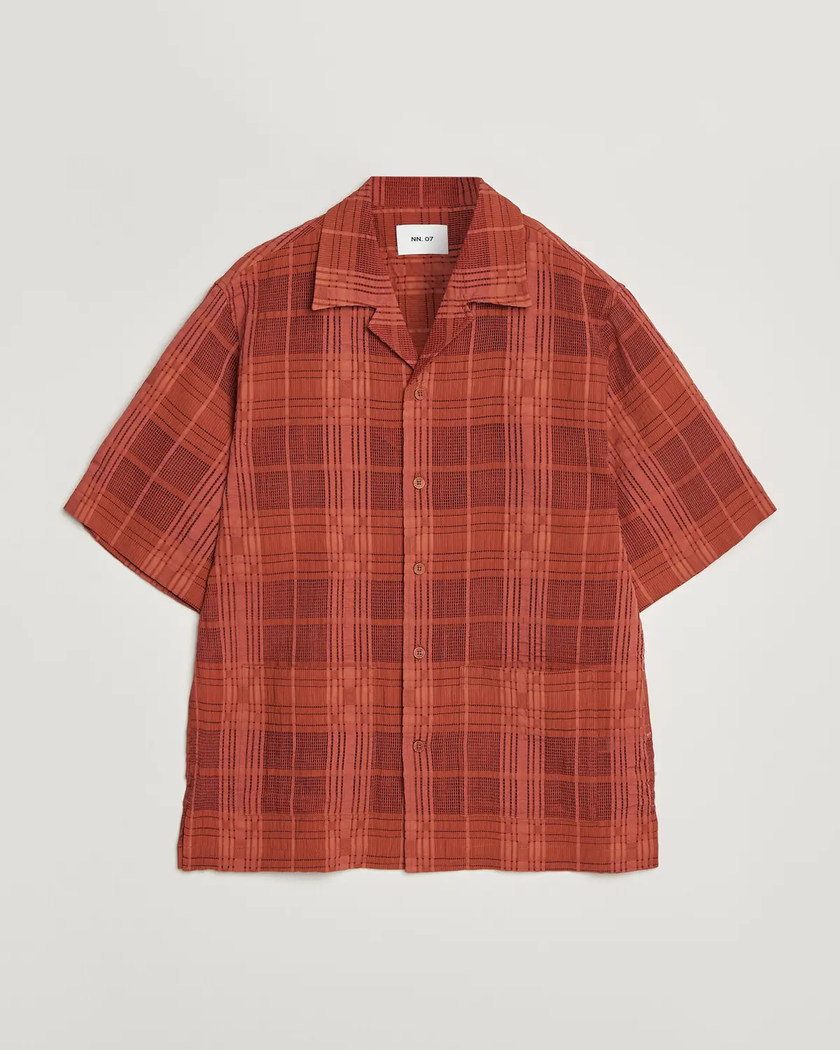 NN07 Ben Short Sleeve Shirt Sienna Heat