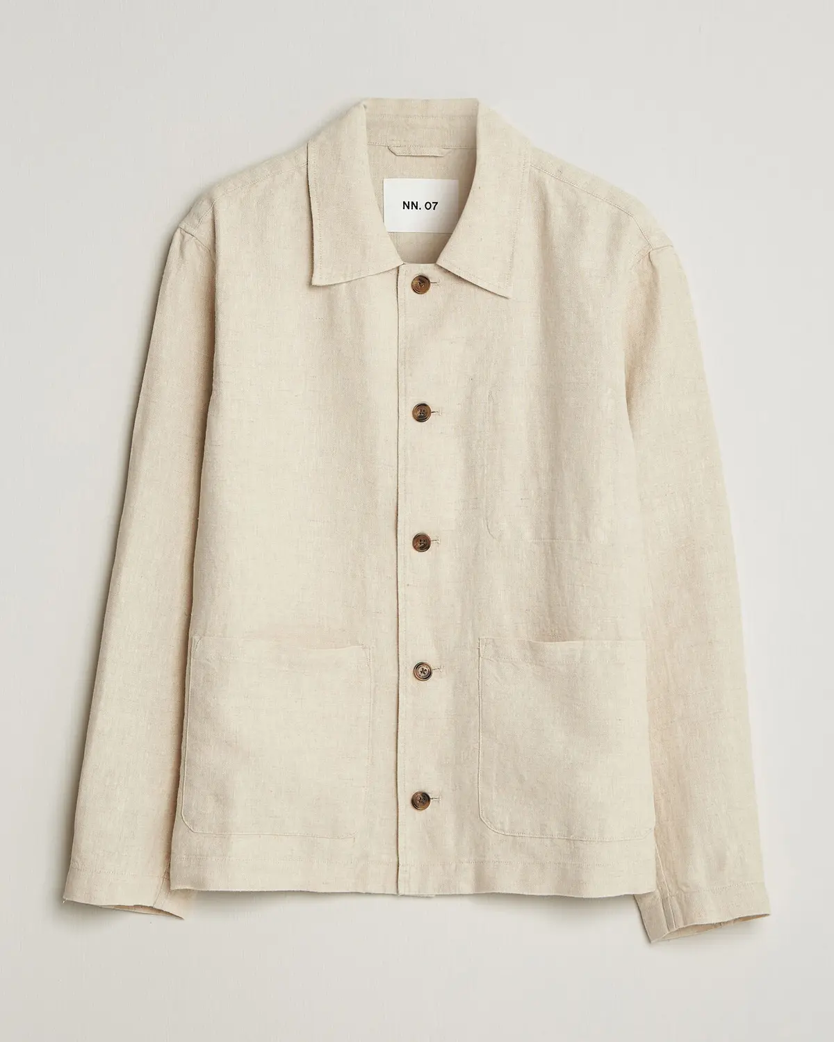 NN07 Morgan Linen Overshirt Oat