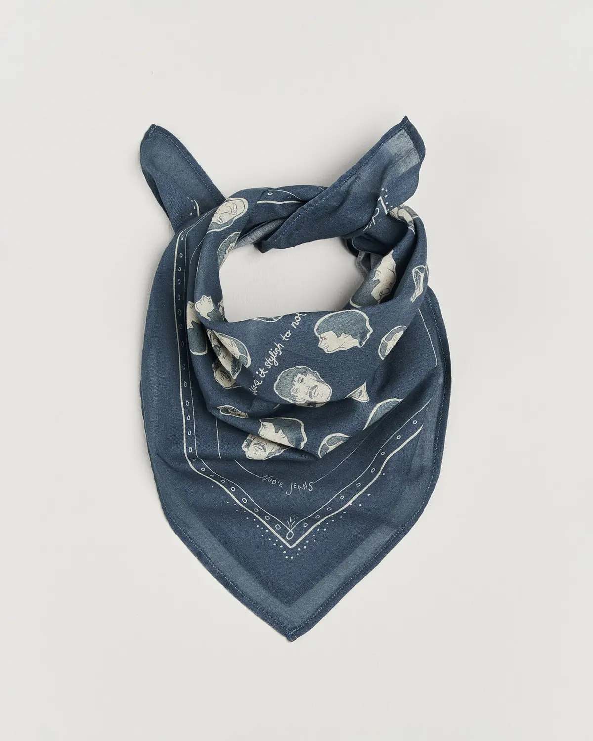 Nudie Jeans Ingrid OG Line-Up Bandana Blue