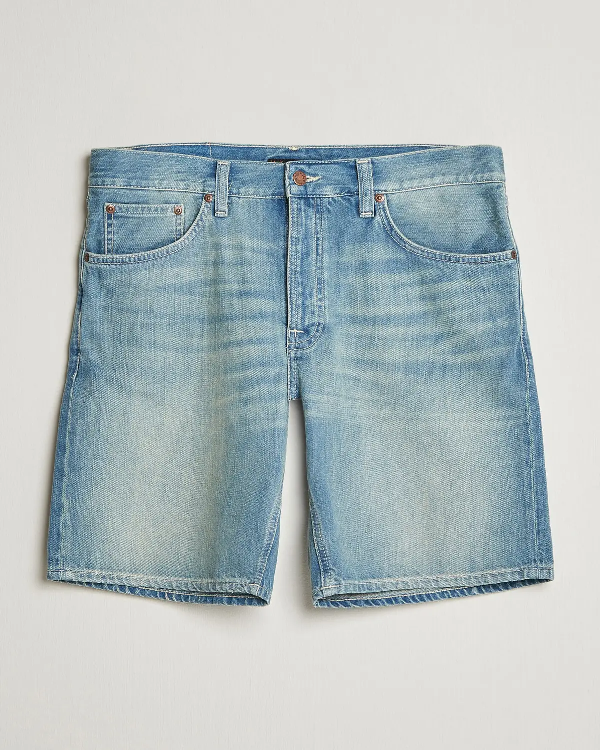 Nudie Jeans Seth Denim Shorts Drift Wood Light Blue
