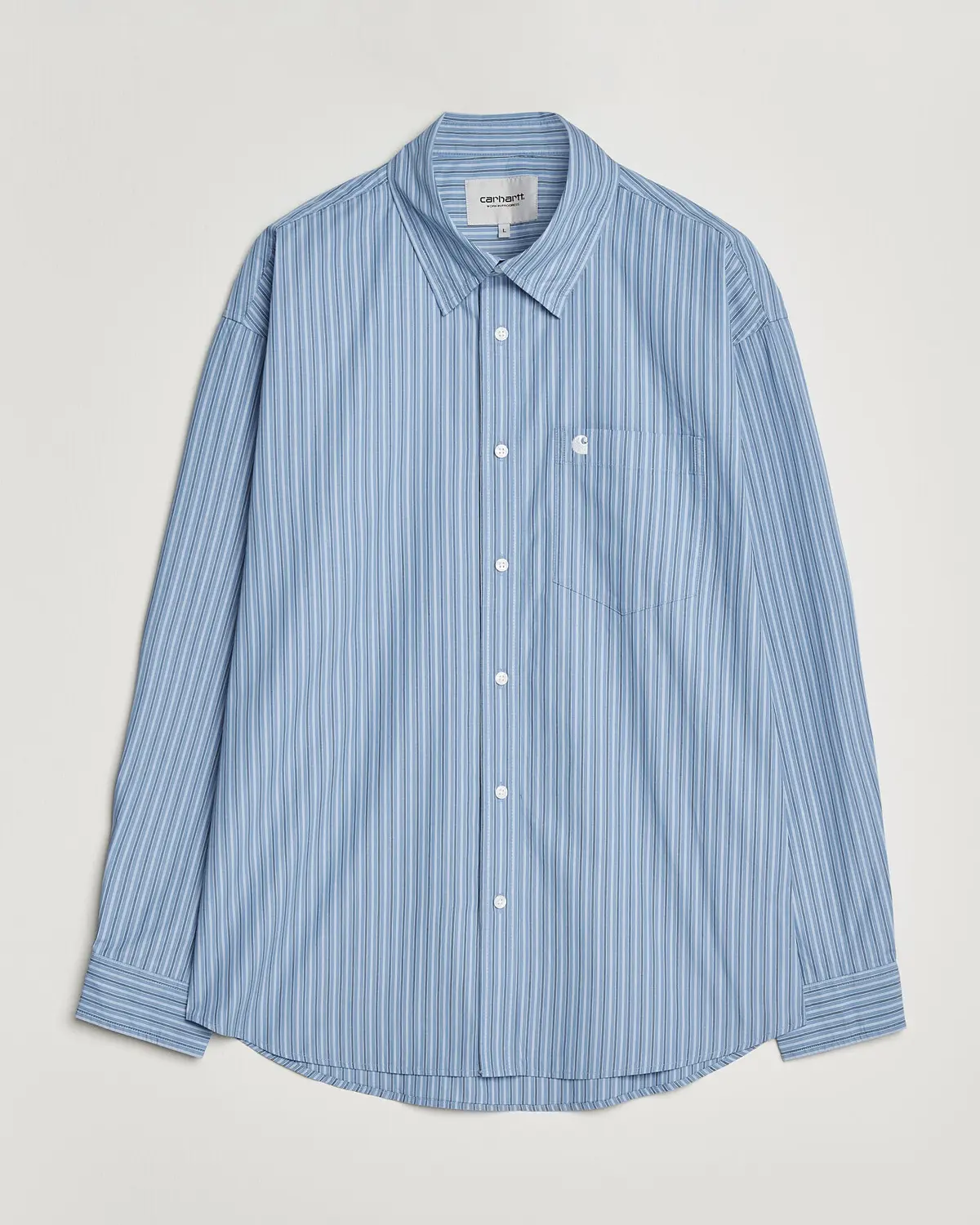 Carhartt WIP Keen Striped Cotton Poplin Shirt Curacao
