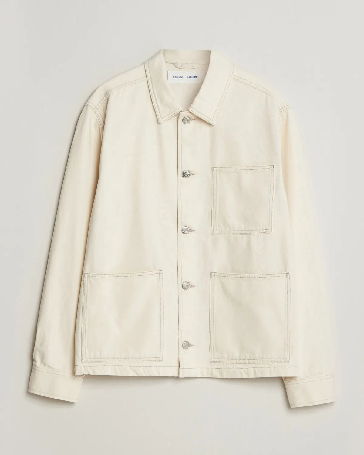 Samsøe Samsøe Chore Denim Overshirt Soft Natural