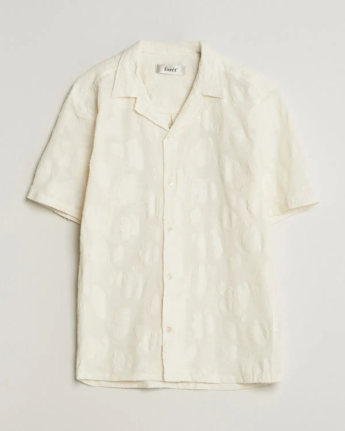 Forét Peer Jaquard Short Sleeve Shirt Cloud