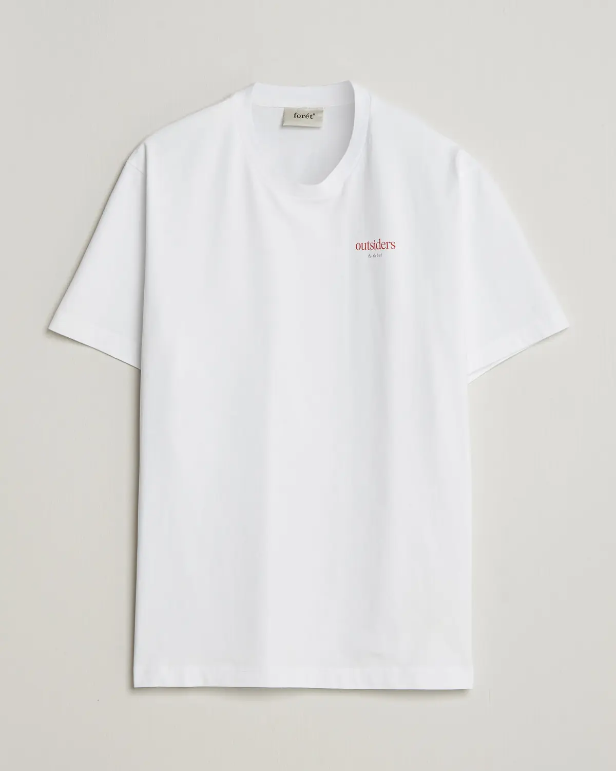 Forét To Do Back Print T-Shirt White