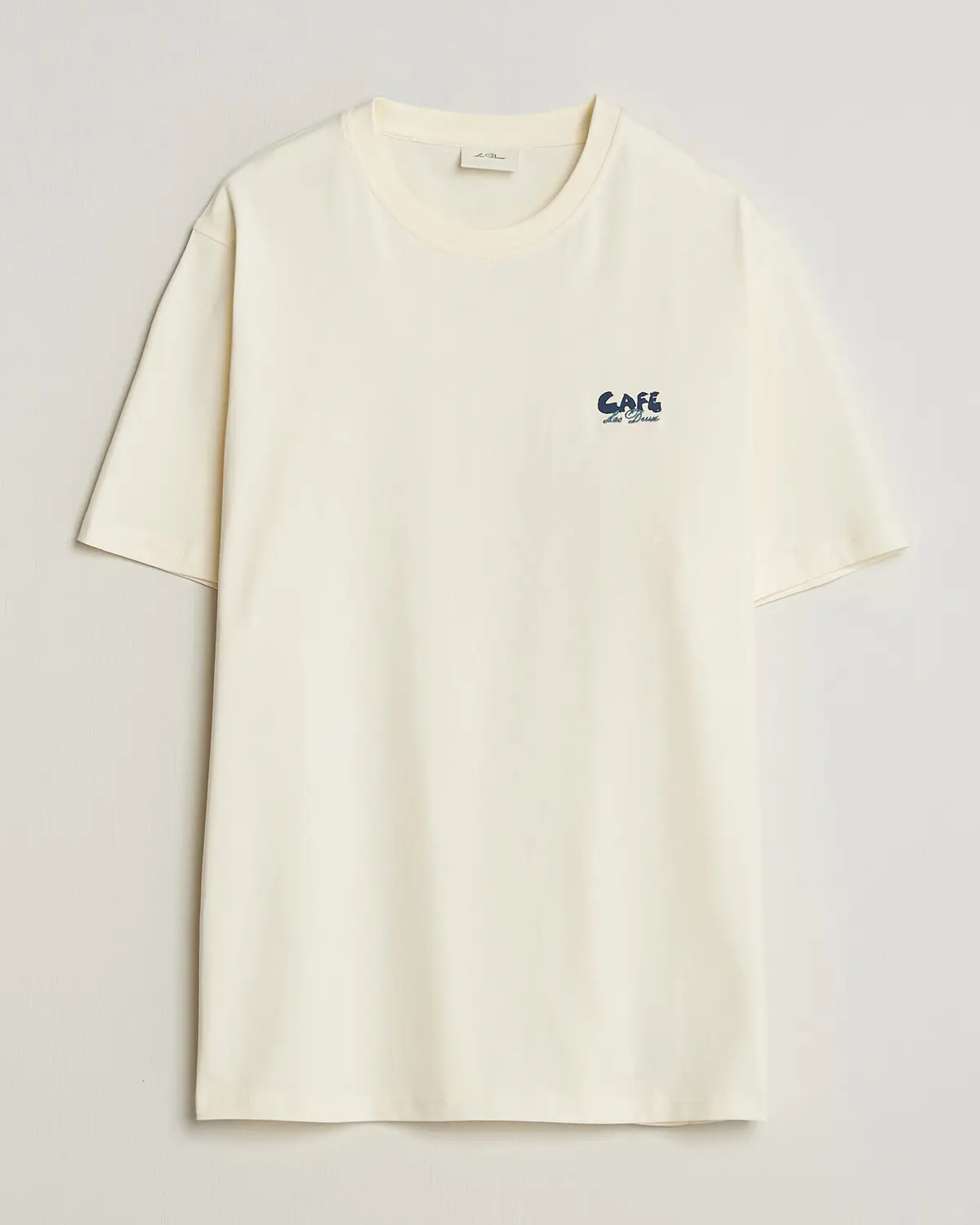 Les Deux Café Backprint T-Shirt Light Ivory
