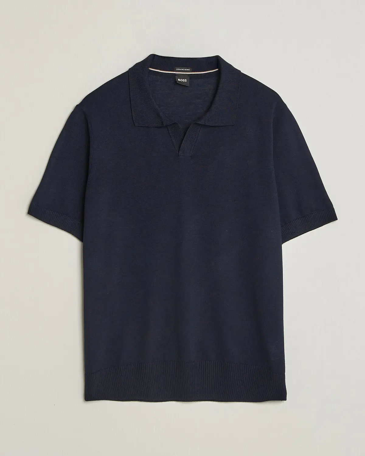 BOSS BLACK Lantoni Knitted Polo Dark Blue
