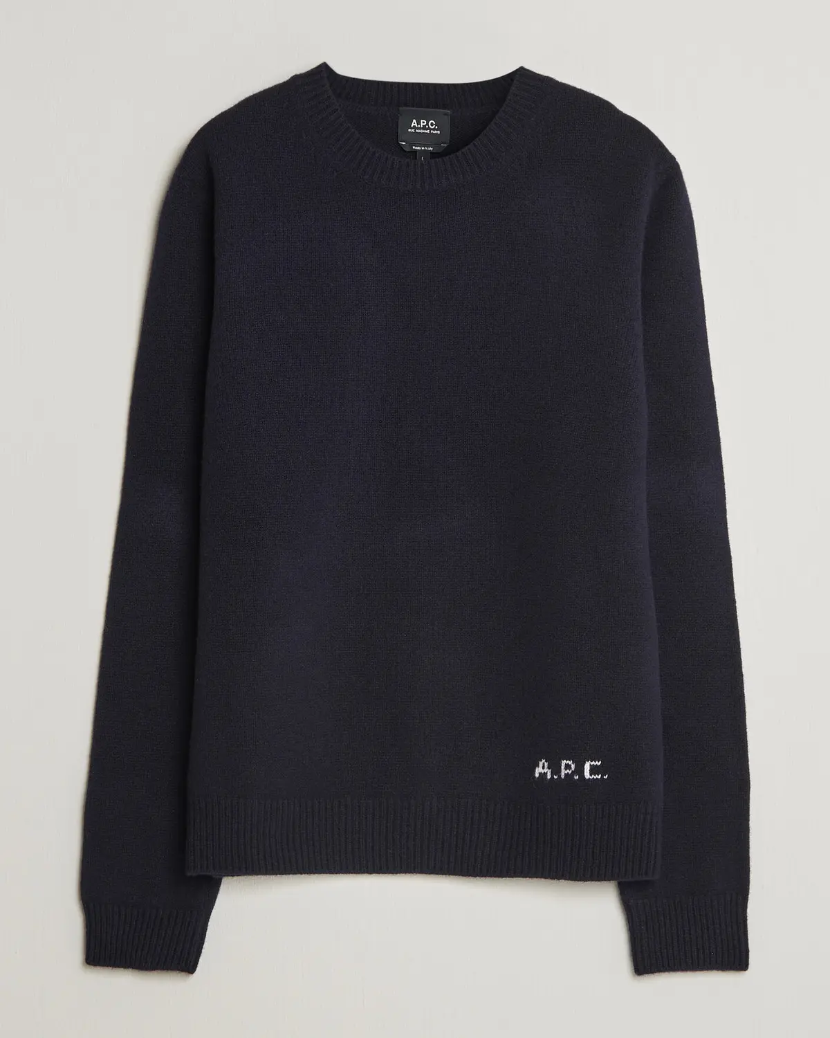 A.P.C. Edmond Wool Knitted Sweater Dark Navy