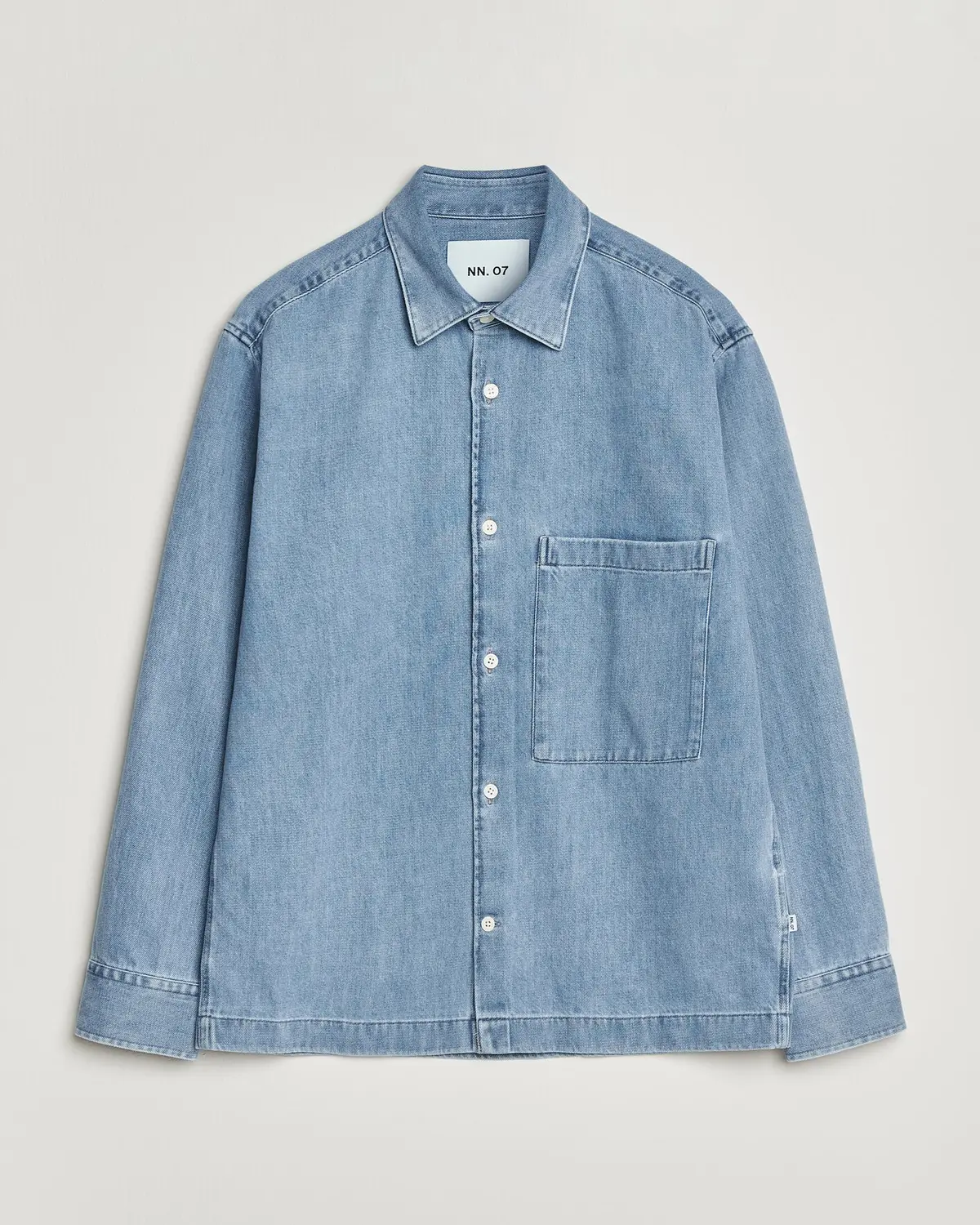 NN07 Freddy Denim Overshirt Light Blue