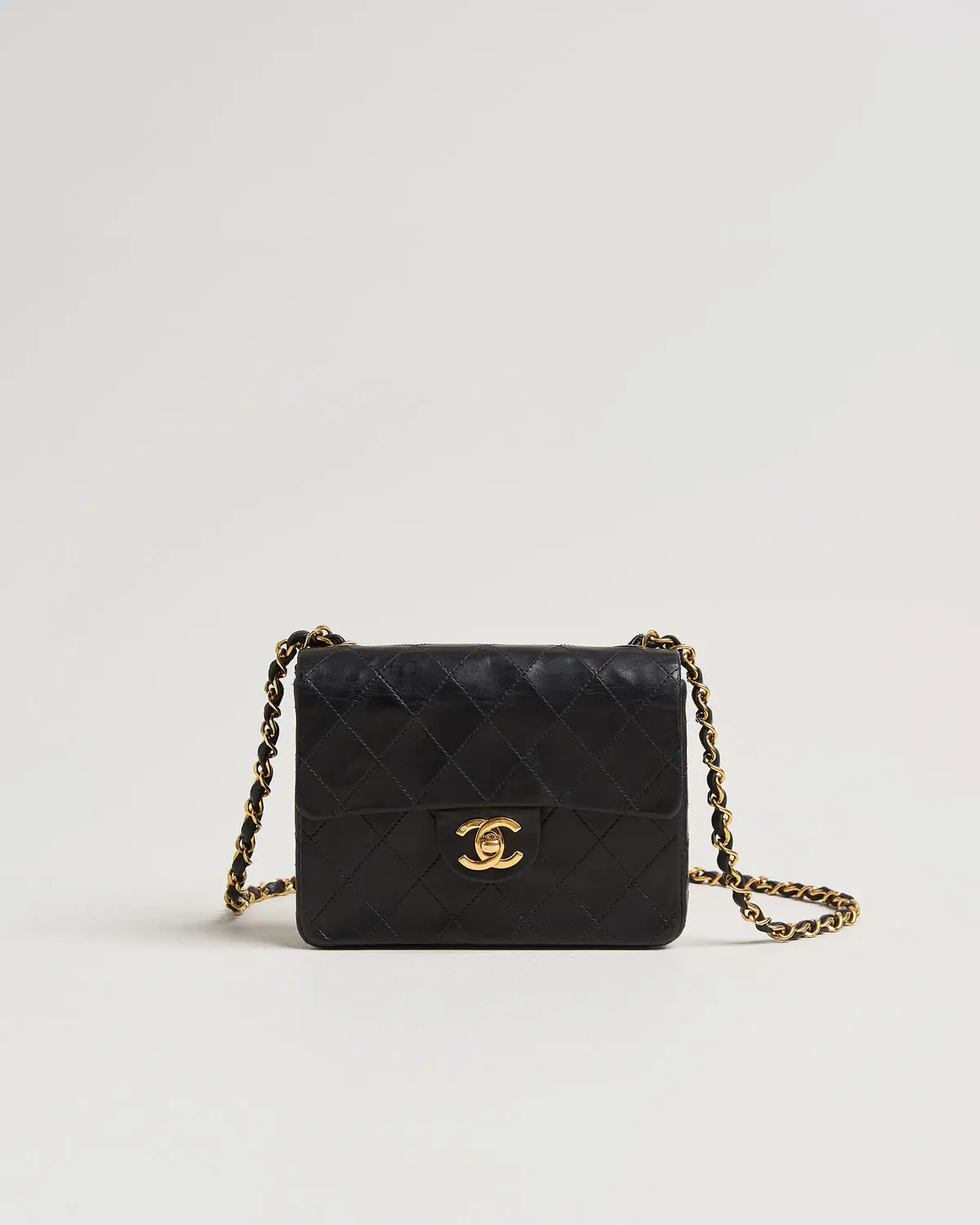 Chanel Pre-Owned Classic Mini Single Flap Square Bag Black