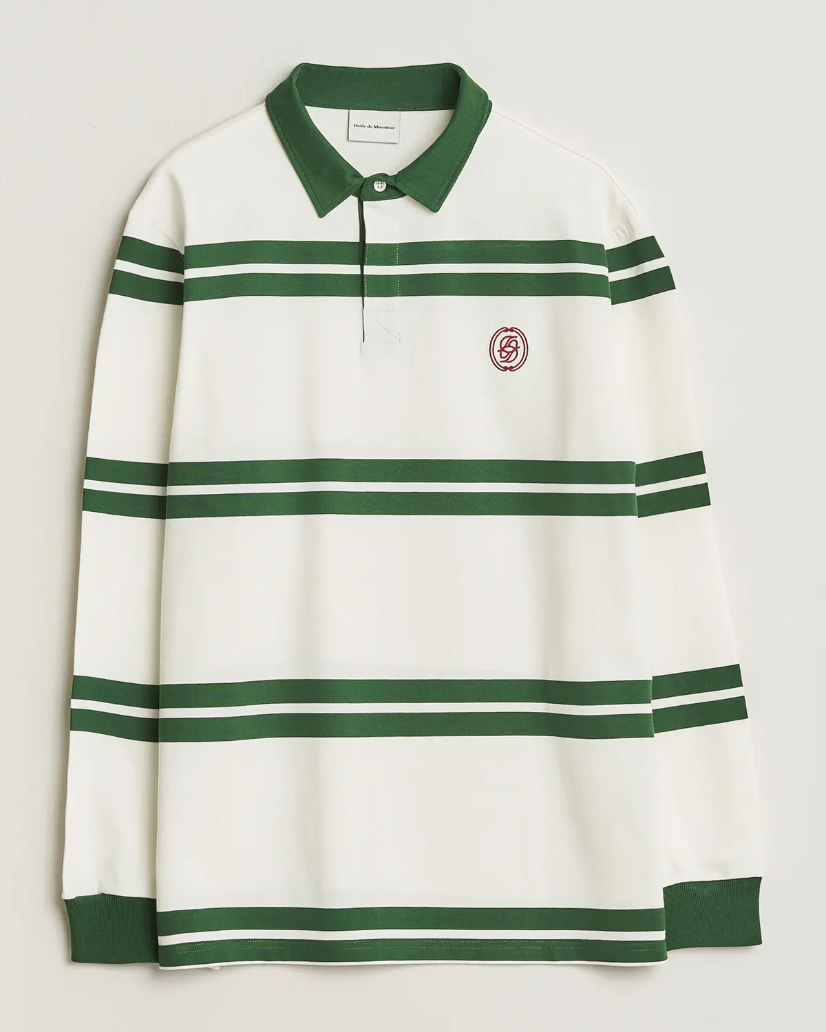 Drôle de Monsieur Ornament Striped Rugger Water Green