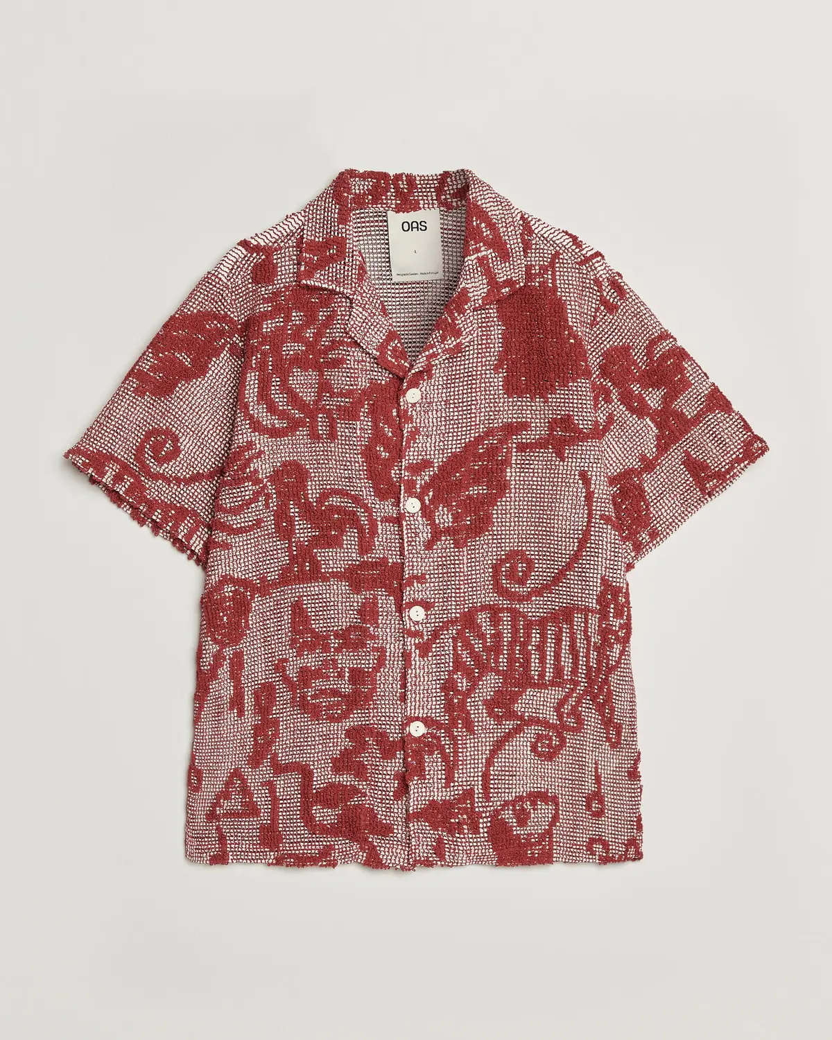 OAS Arcano Cuba Short Sleeve Shirt Red