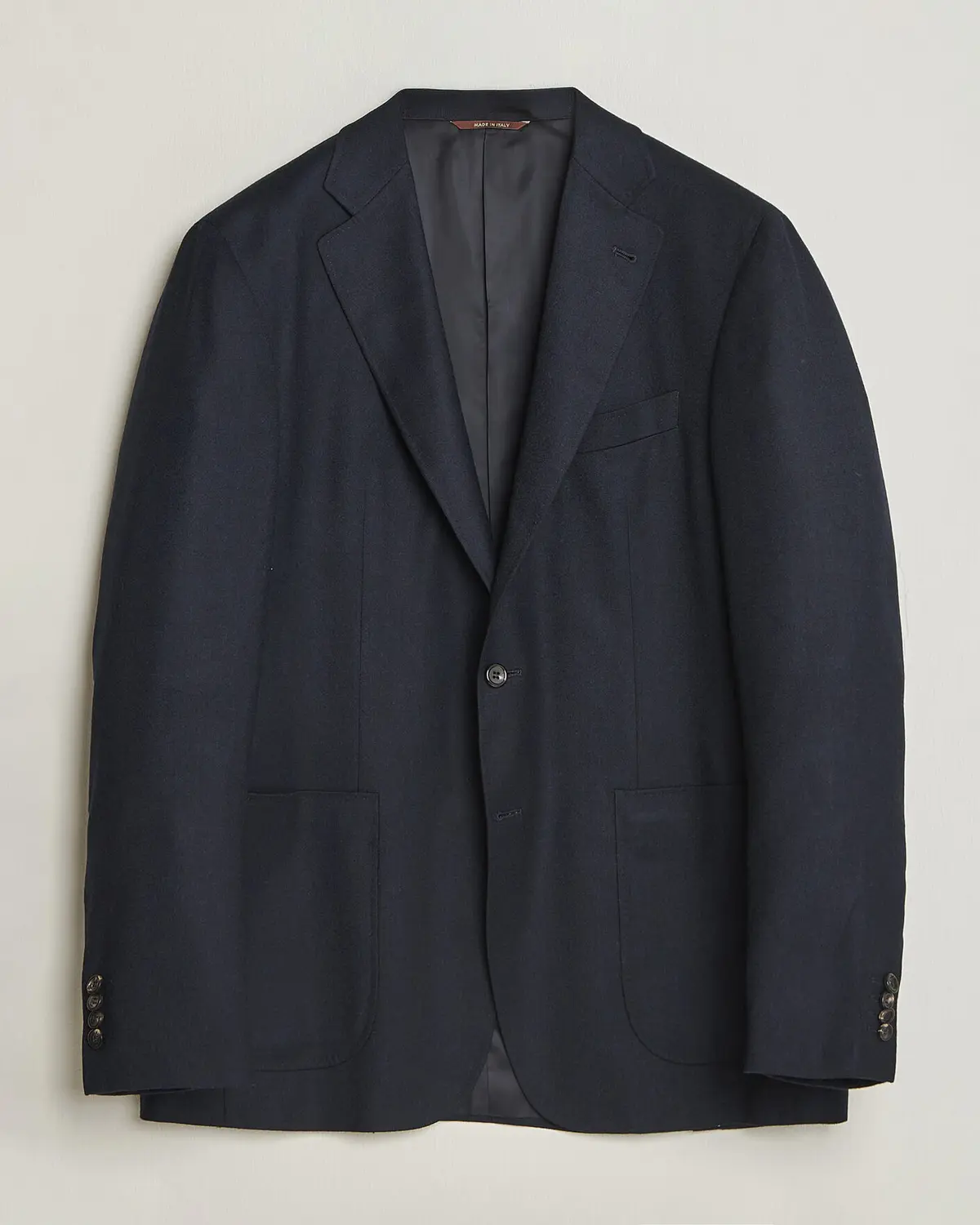 Canali Kei Impeccabile Flannel Blazer Navy