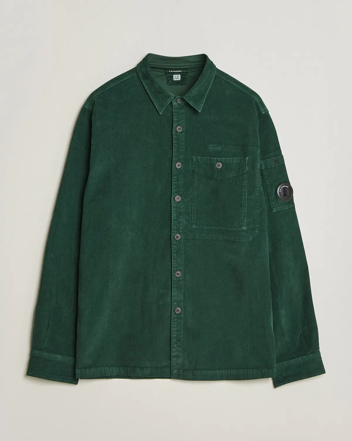 C.P. Company Corduroy Lens Overshirt Emerald Green