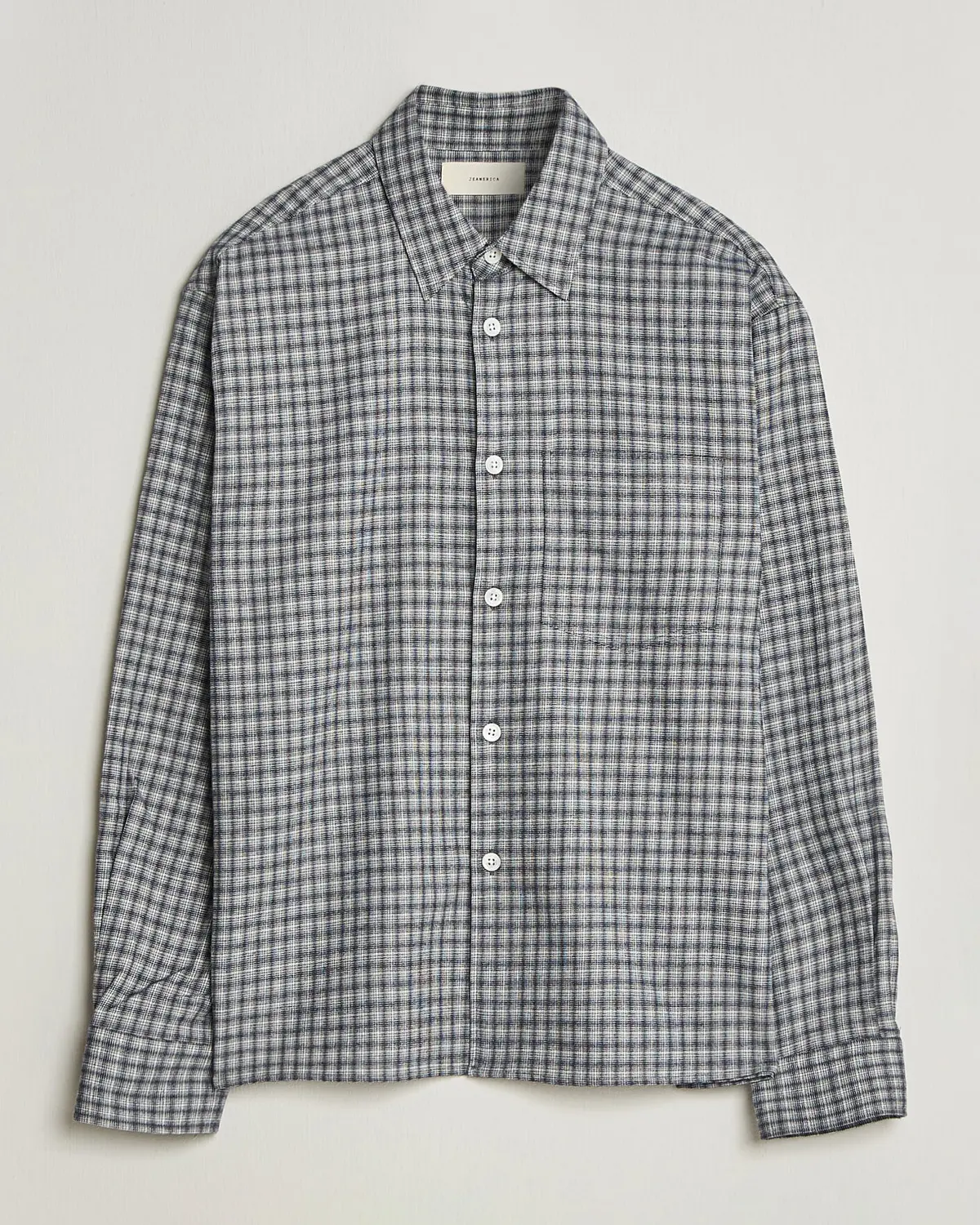 Jeanerica Juan Checked Flannel Shirt Blue